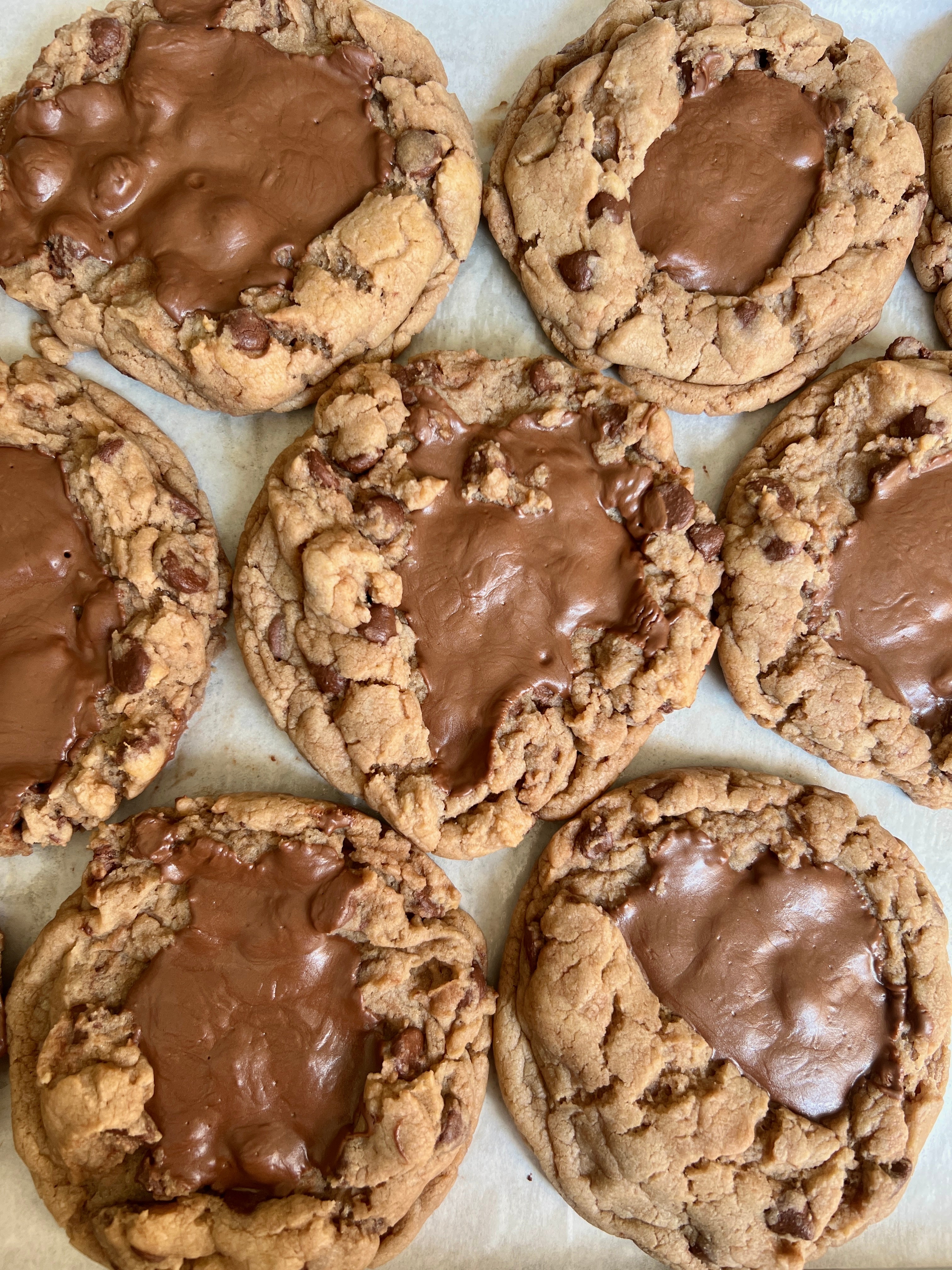 Brown Butter Nutella Chocolate Chip Cookies