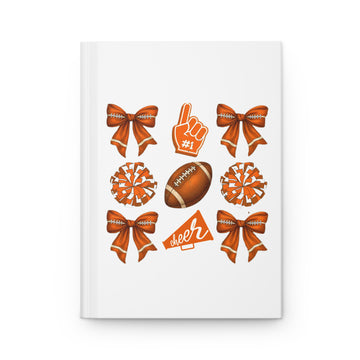 Customizable Cheer Football Hardcover Journal