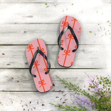 Customizable: Chic Bow Flip Flops, Stylish Summer Sandals, Women's Beach Footwear, Cute Vacation Slippers, Trendy Pool Shoes