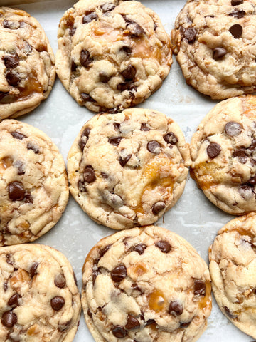 Caramel Cone Crunch Cookies