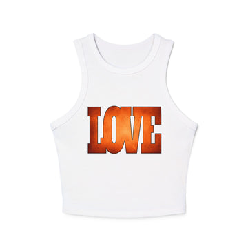 Customizable Orange Love Tank Top
