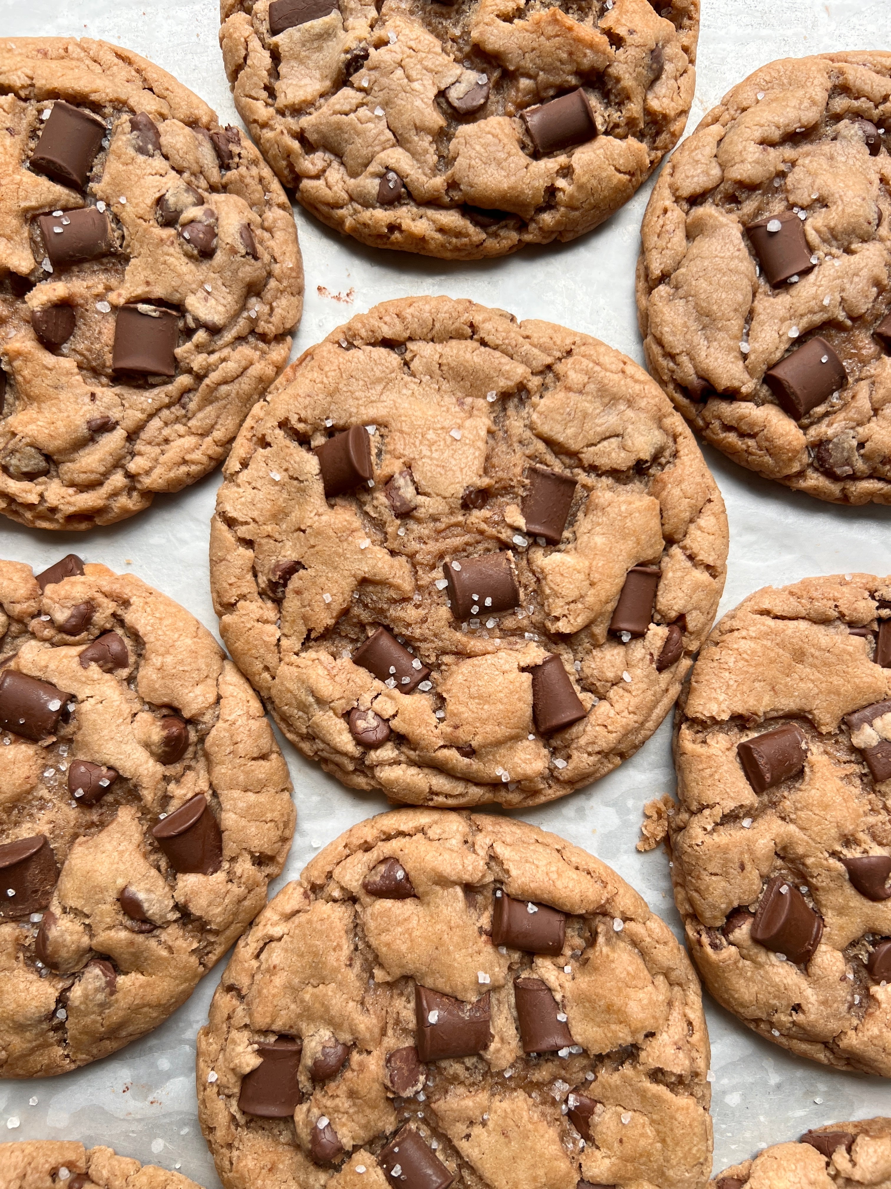 Salted Chocolate Chunk Cookies