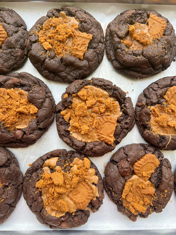 Double Chocolate Biscoff Cookies