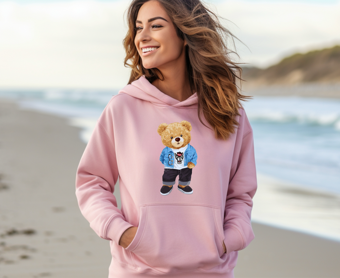 Customizable Cutie Bear Hoodie (Customize with School Logo or Mascot)