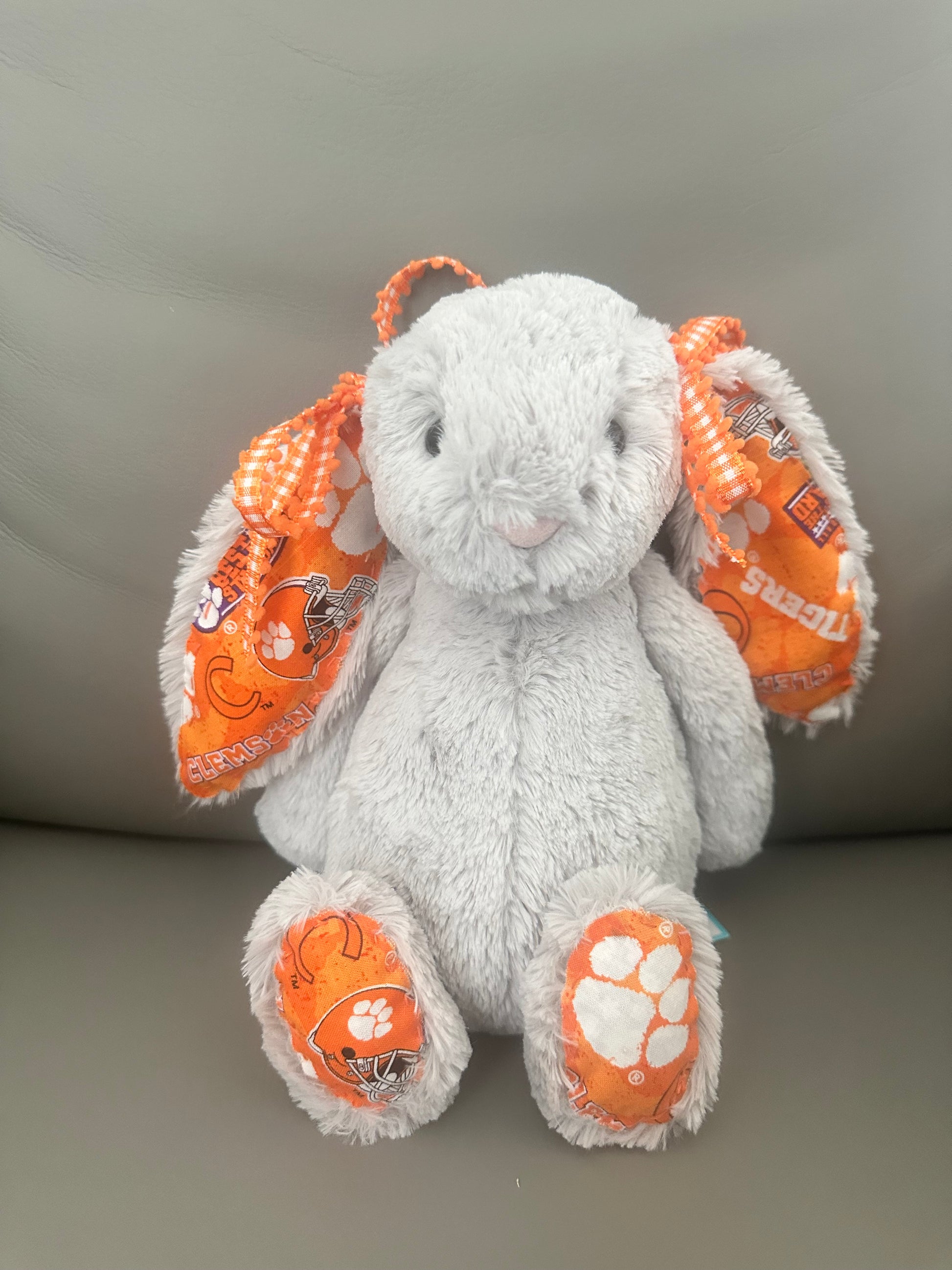 Gray Clemson University Jellycat