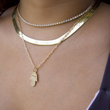Views & Co. Her Hamsa Necklace Set