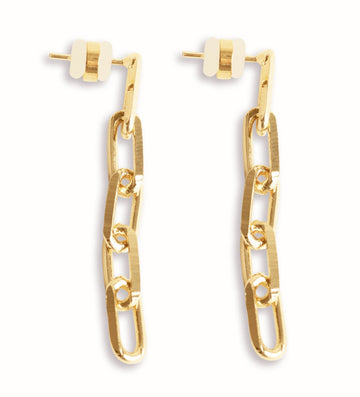 Views & Co. PaperClip Link Earrings