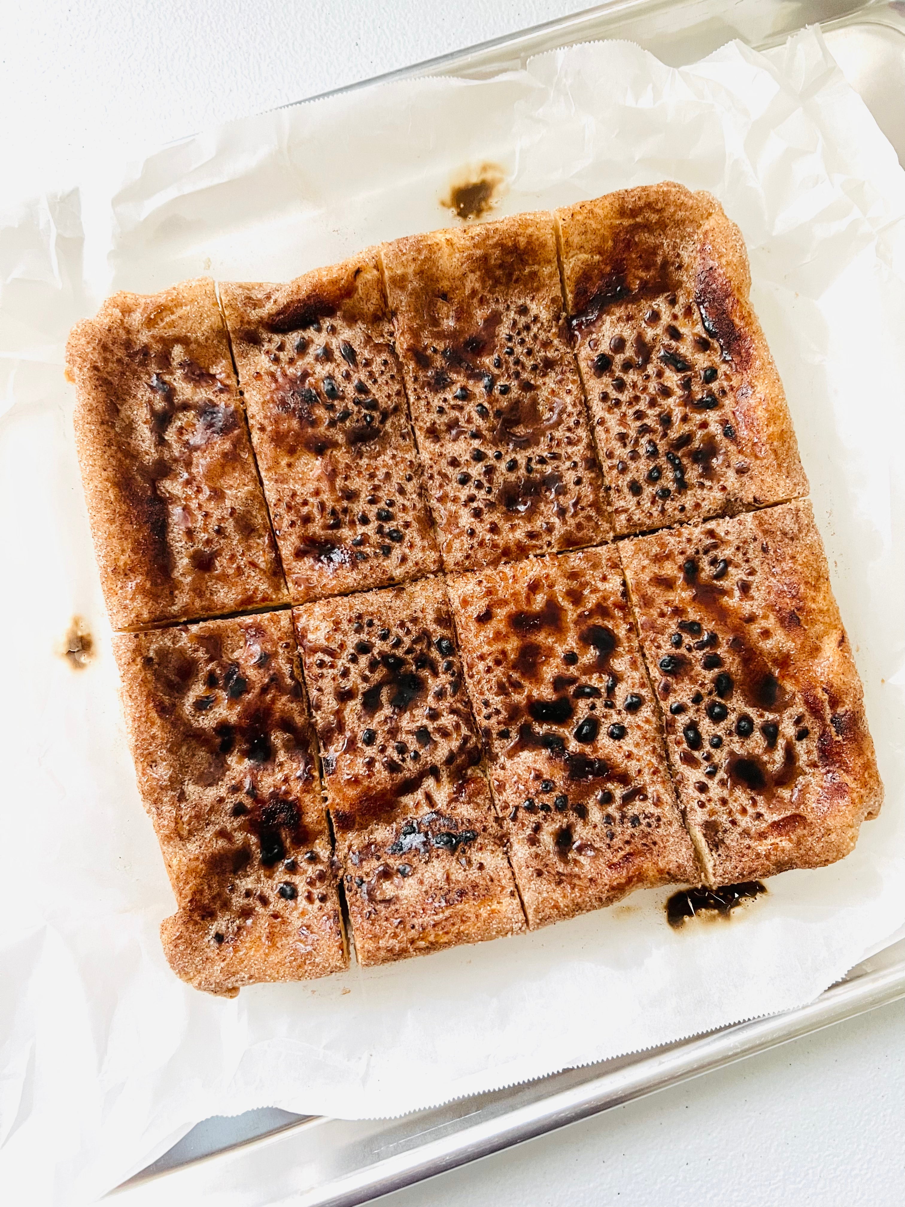 Bourbon Brûlée Snickerdoodle Blondies