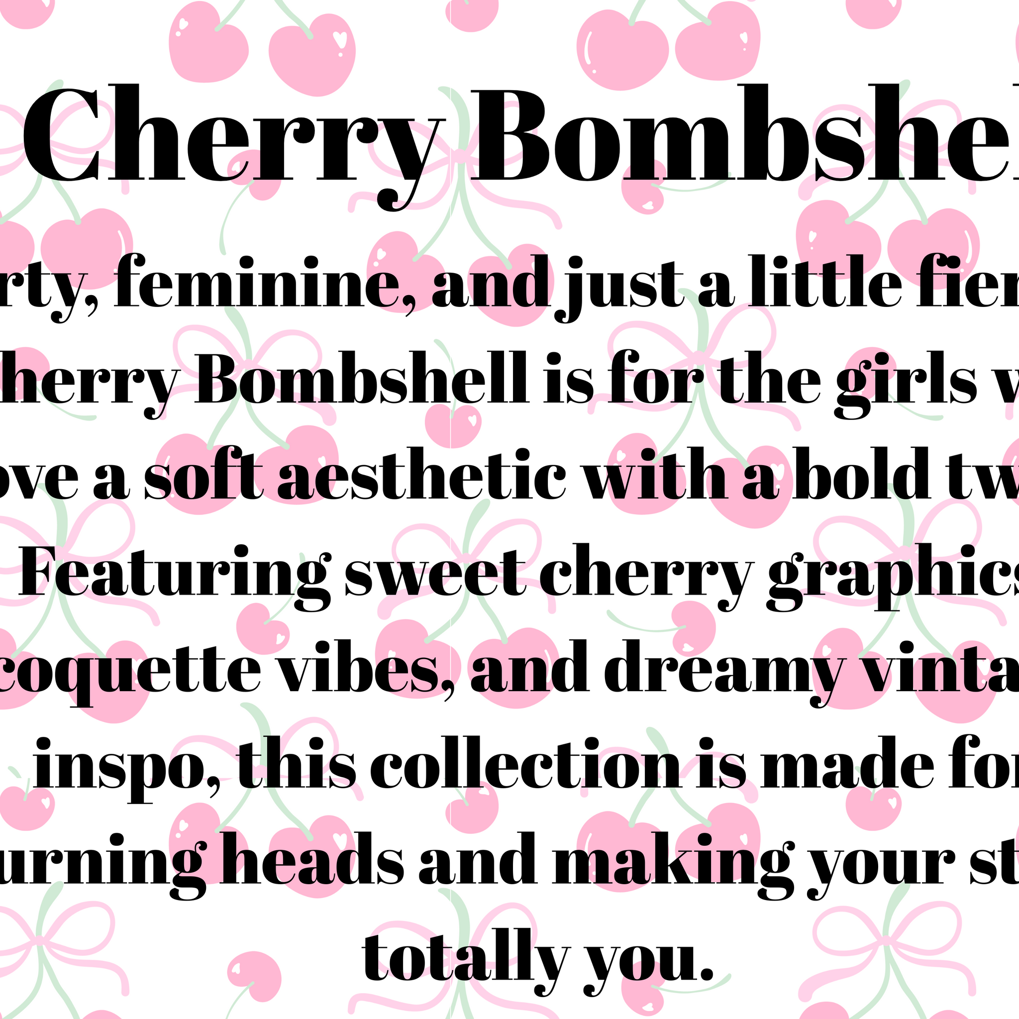 Cherry Bombshell | Bold Apparel