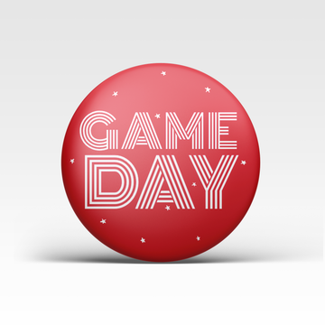 Game Day Button - Red