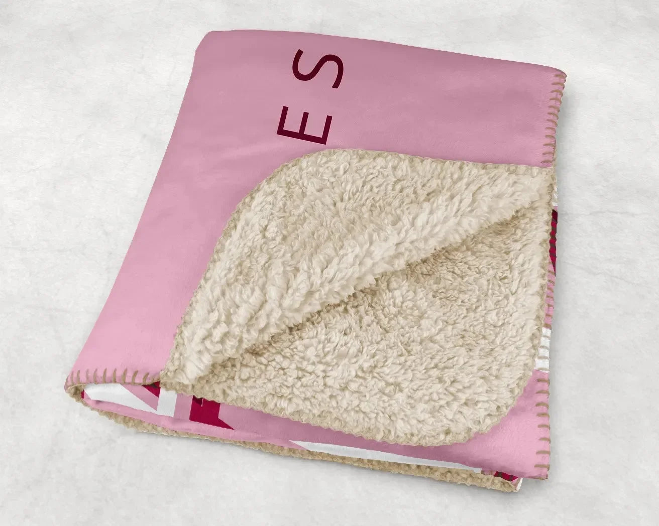 Alpha Phi XL 60x80 Retro Sherpa Blanket