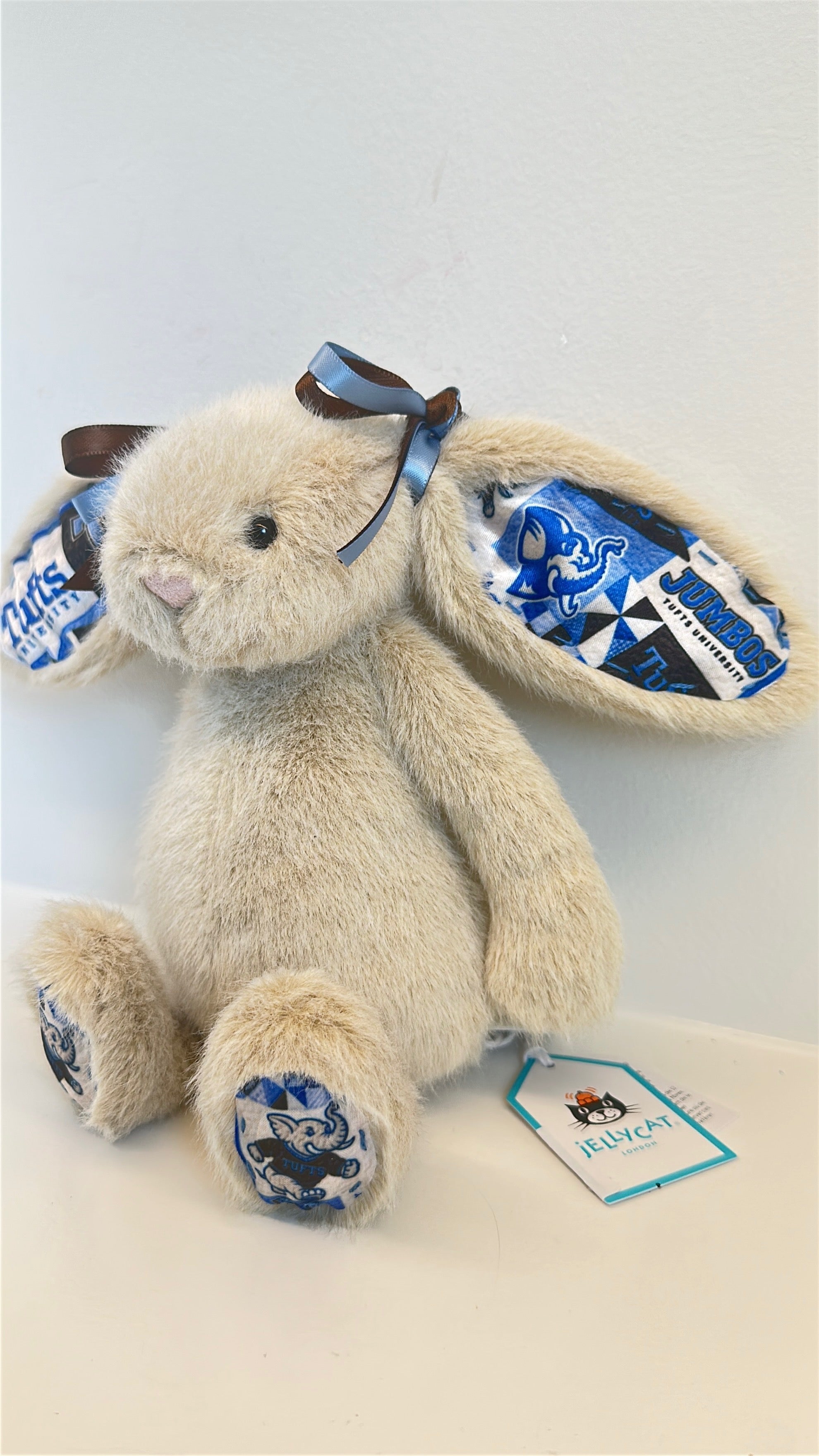 Tufts University Custom College Jellycat Bunny