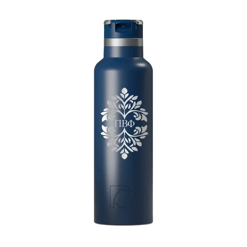 Pi Beta Phi RTIC 20 oz Ceramic Lined Water Bottle Tumbler - Ornate