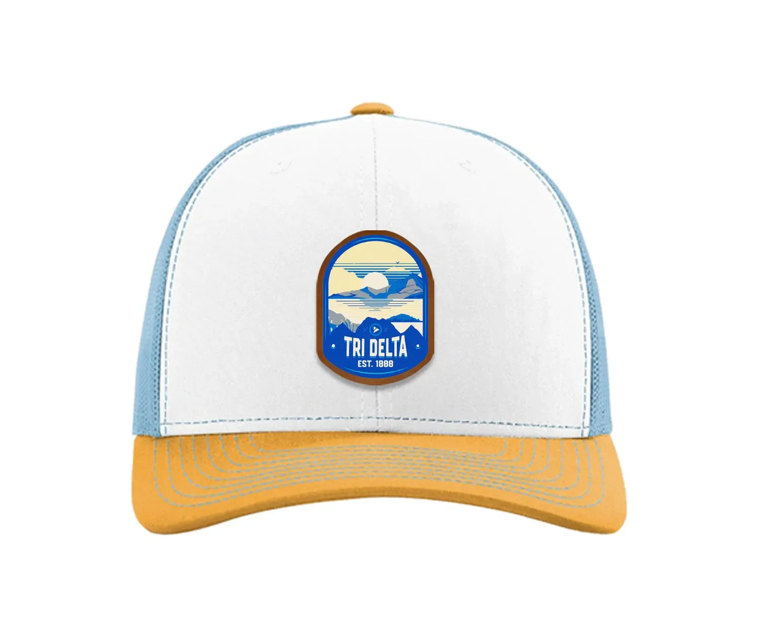 Tri Delta Richardson 112 UV Print Leatherette Patch Trucker Hat - Ventura