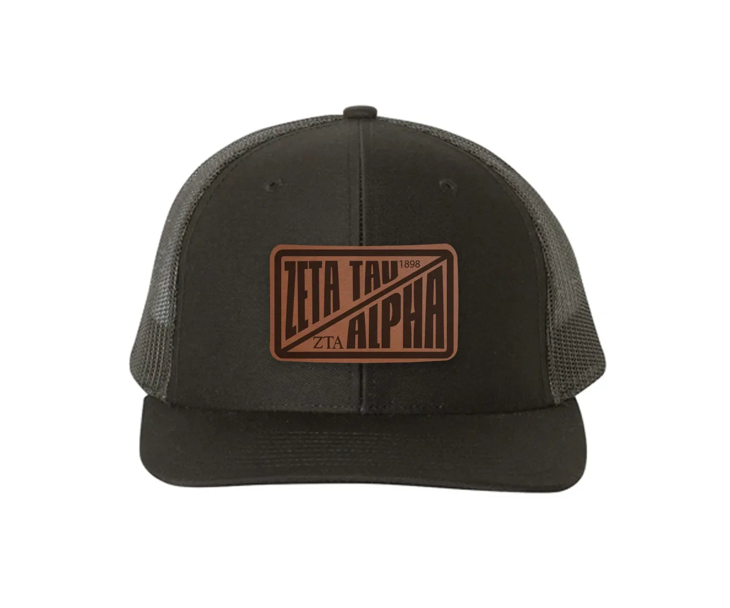Zeta Tau Alpha Richardson 112 Leatherette Patch Trucker Hat - Divide