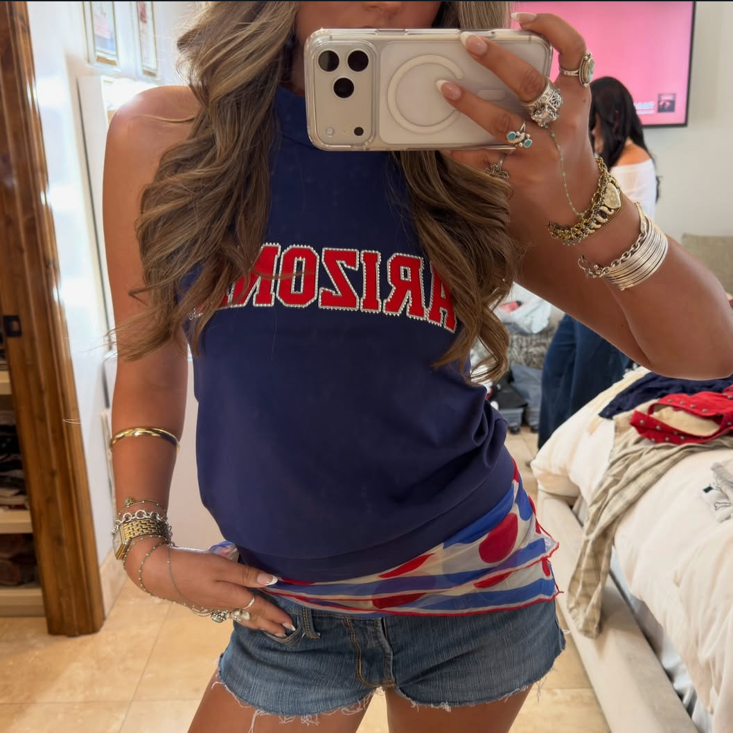 Bedazzled University of Arizona High-Neck