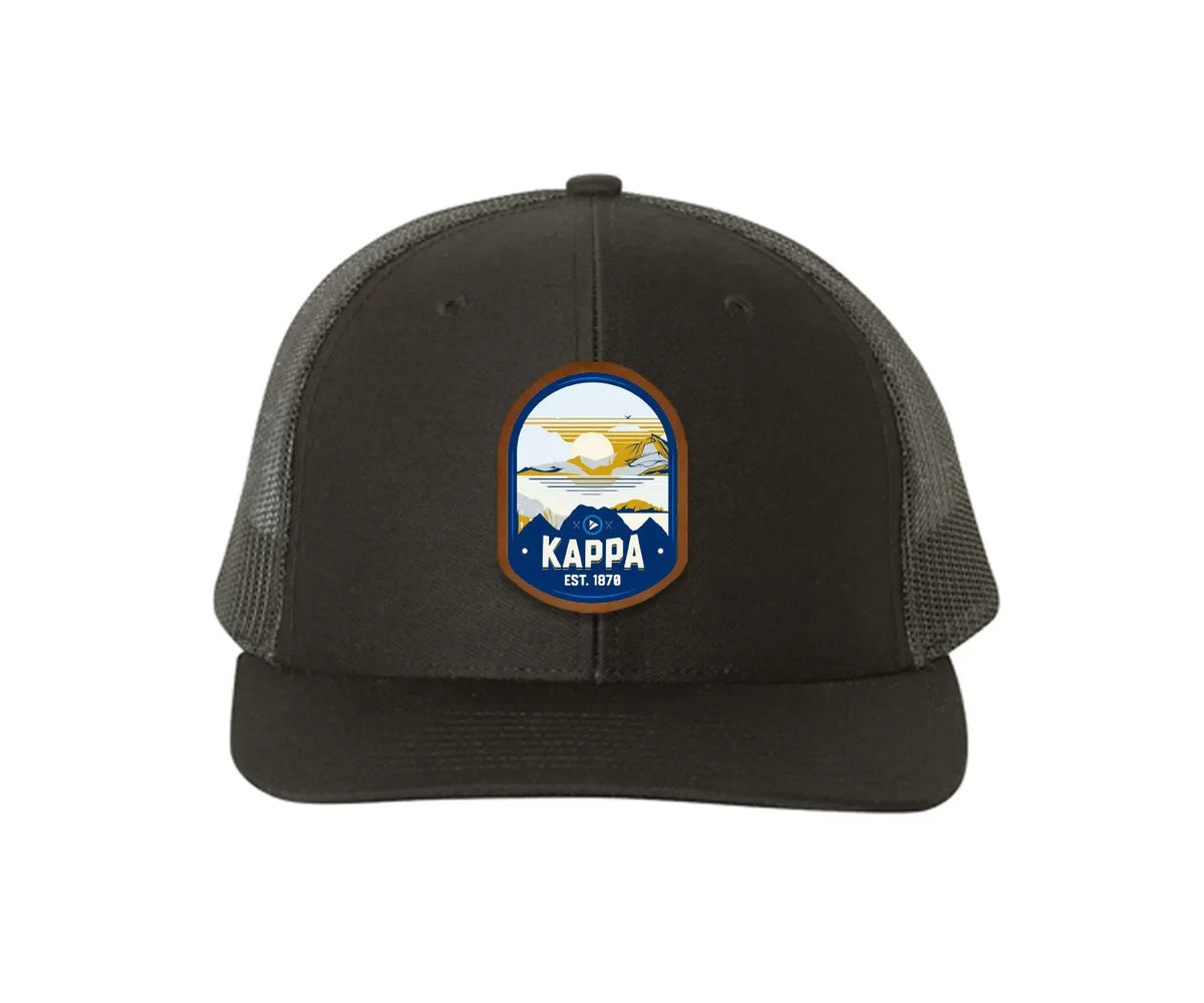 Kappa Kappa Gamma Richardson 112 UV Print Leatherette Patch Trucker Hat - Ventura