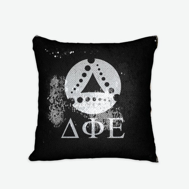Delta Phi Epsilon Sequin Pillow Cover