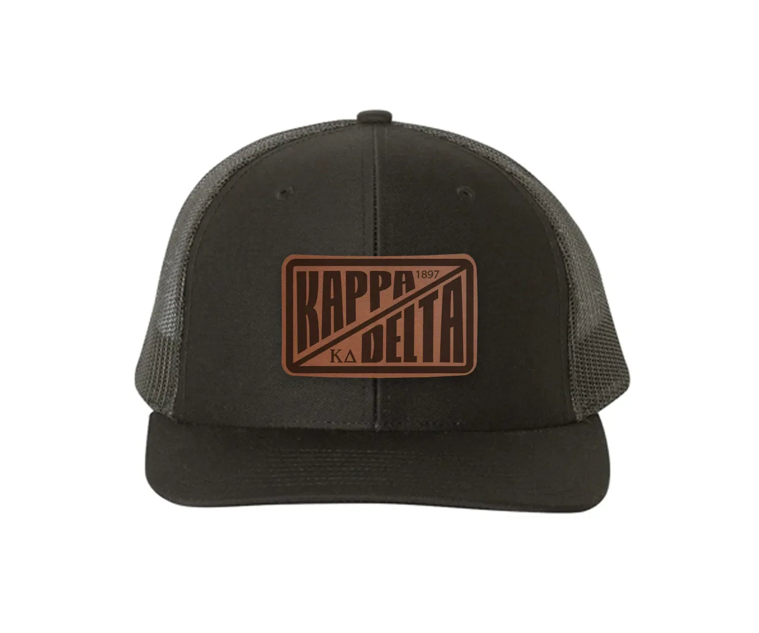 Kappa Delta Richardson 112 Leatherette Patch Trucker Hat - Divide