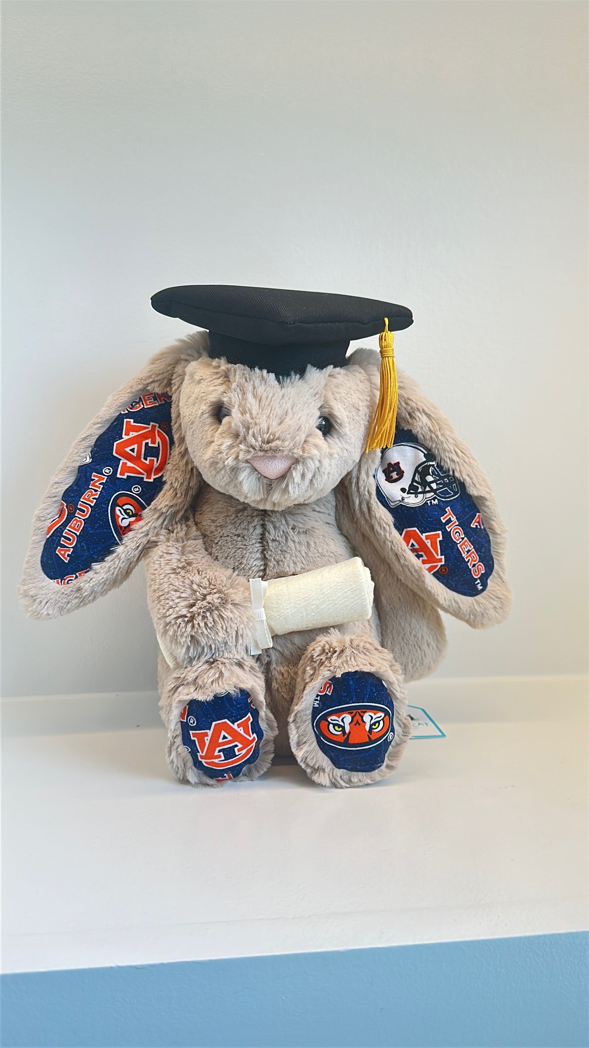 Auburn University Custom College Jellycat Bashful Bunny