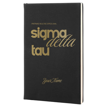 Sigma Delta Tau Personalized Leatherette Notebook Journal