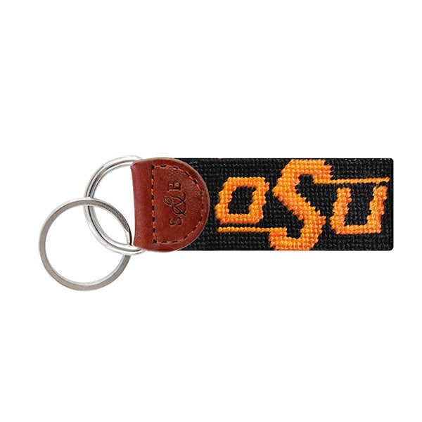 Oklahoma State University Needlepoint Key Fob