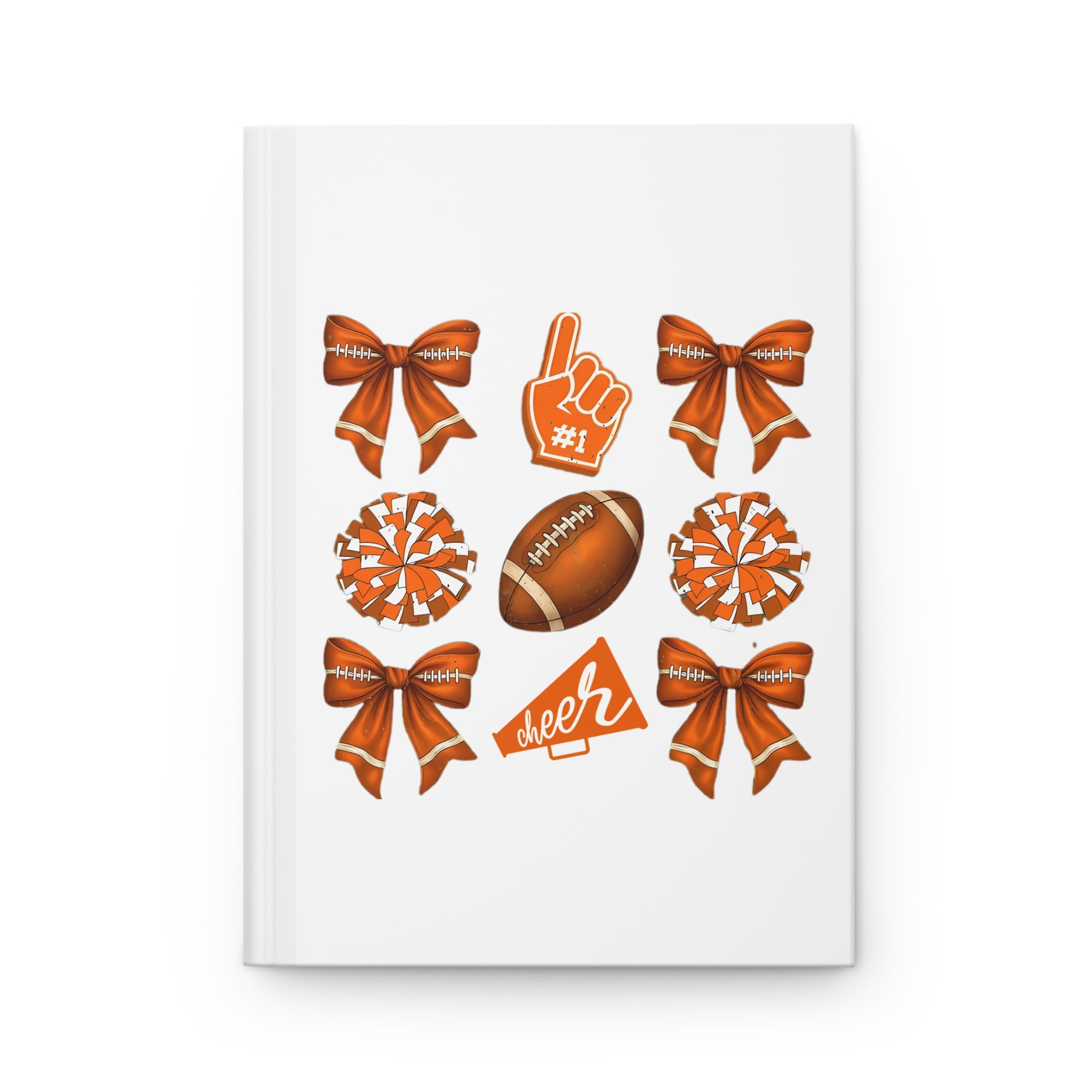 Customizable Cheer Football Hardcover Journal