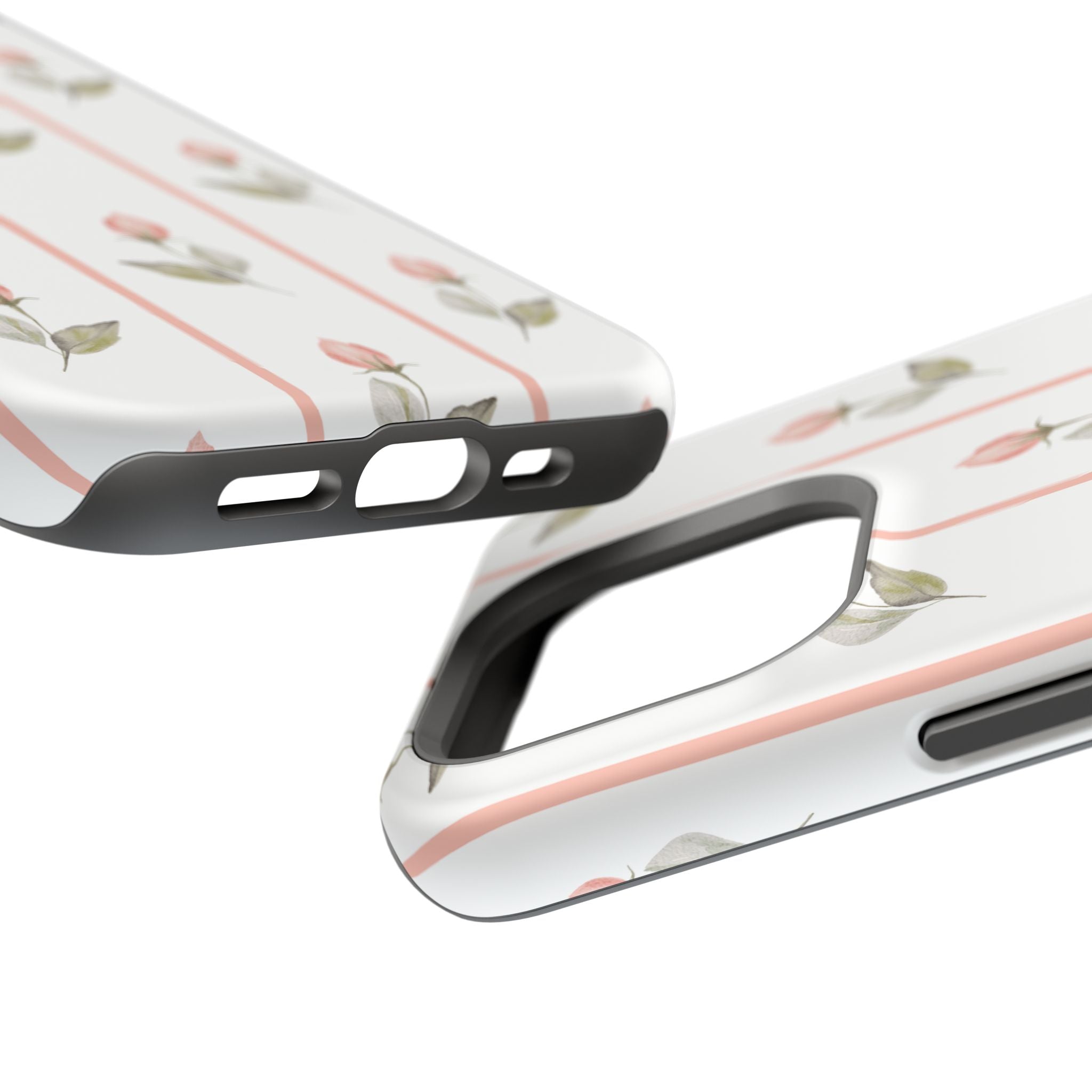 Customizable: Floral Impact-Resistant Phone Case, Chic Phone Cover