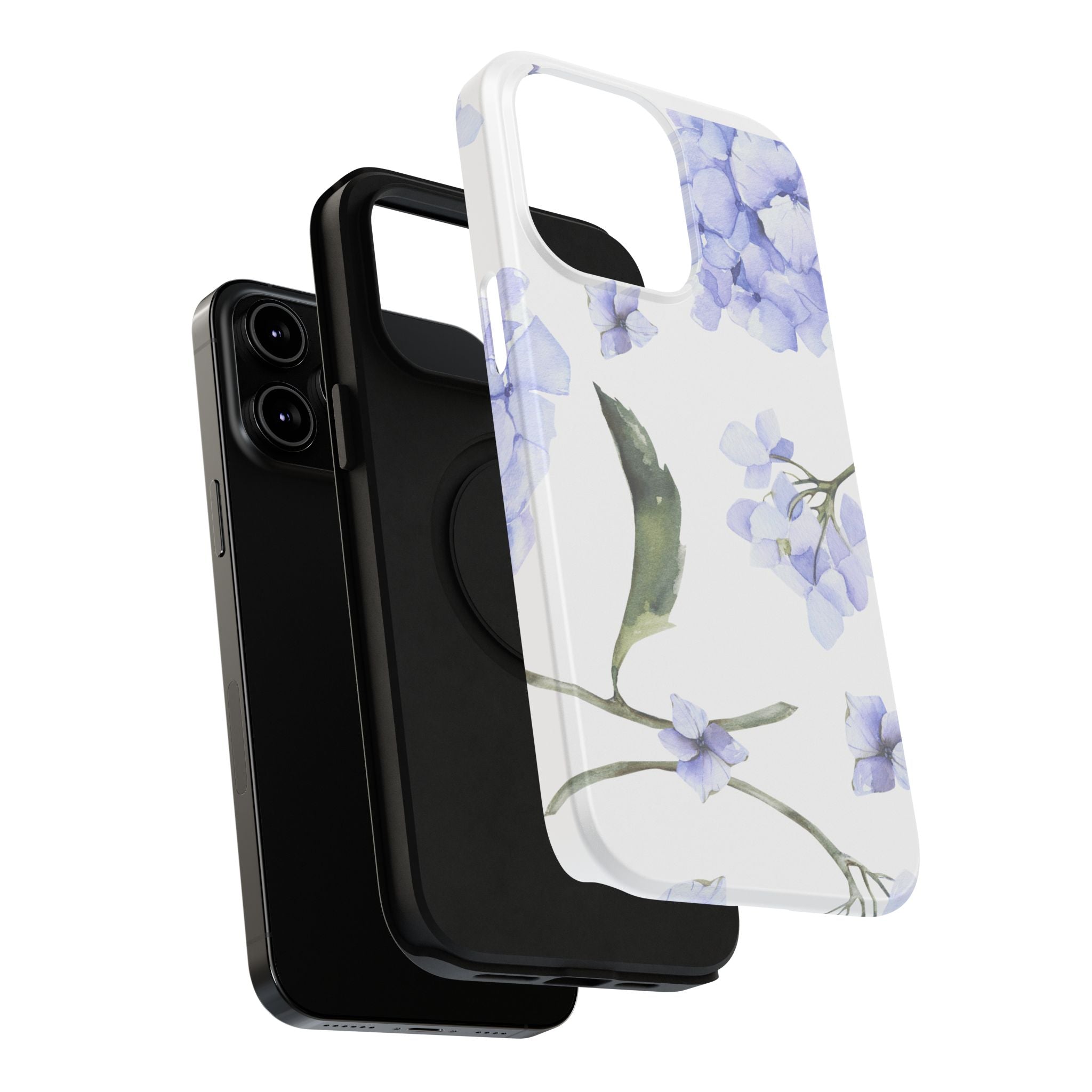 Customizable: Floral Purple Hydrangea Impact-Resistant Phone Case