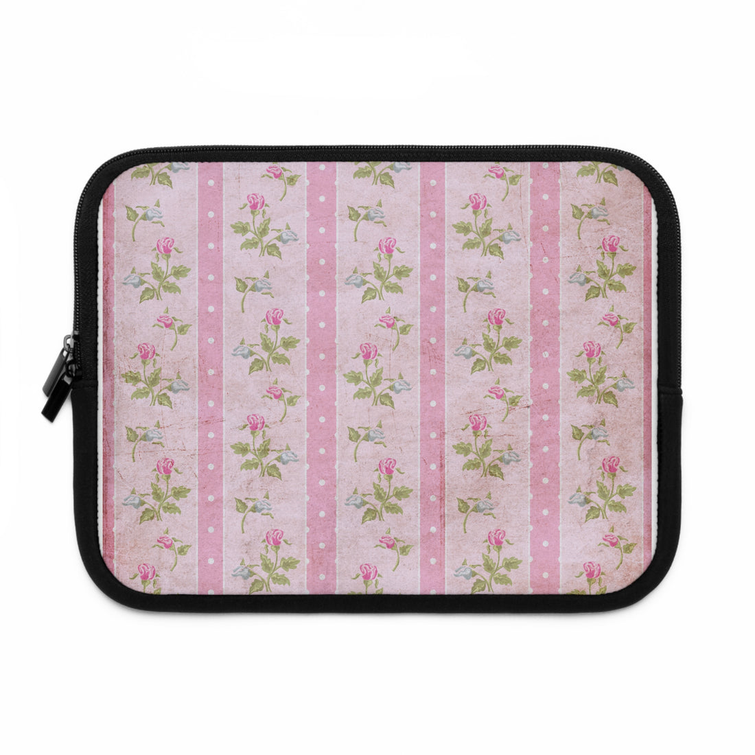 Floral Laptop Sleeve - Vintage Rose Design, Computer Carry Case, Laptop Bag, Floral Tech Accessory, Unique Gift for Her
