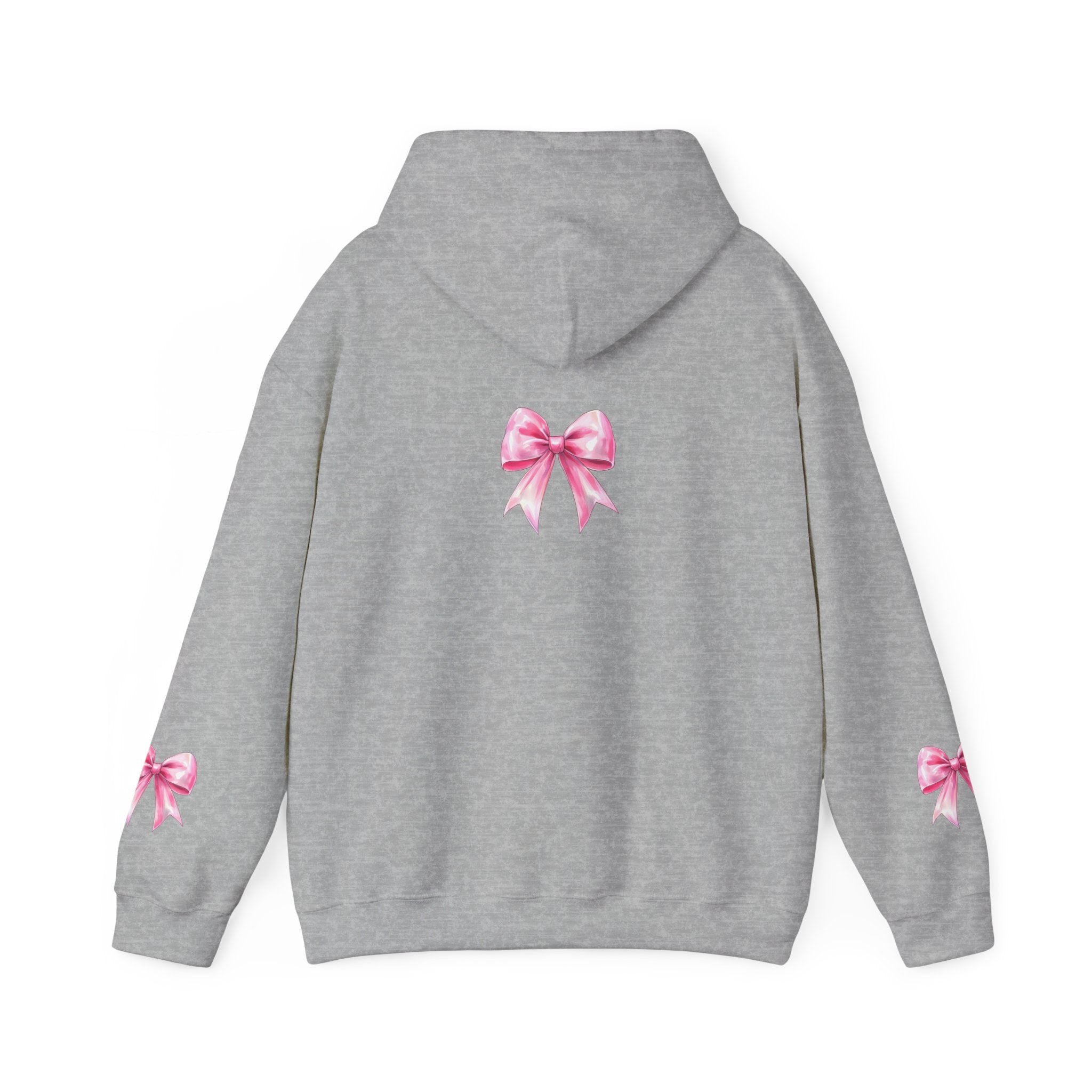 Cheerful Bow Hoodie - Perfect for Cheerleaders, Team Spirit, Dance, Everyday Wear, Gift for Coaches, Cheer Events
