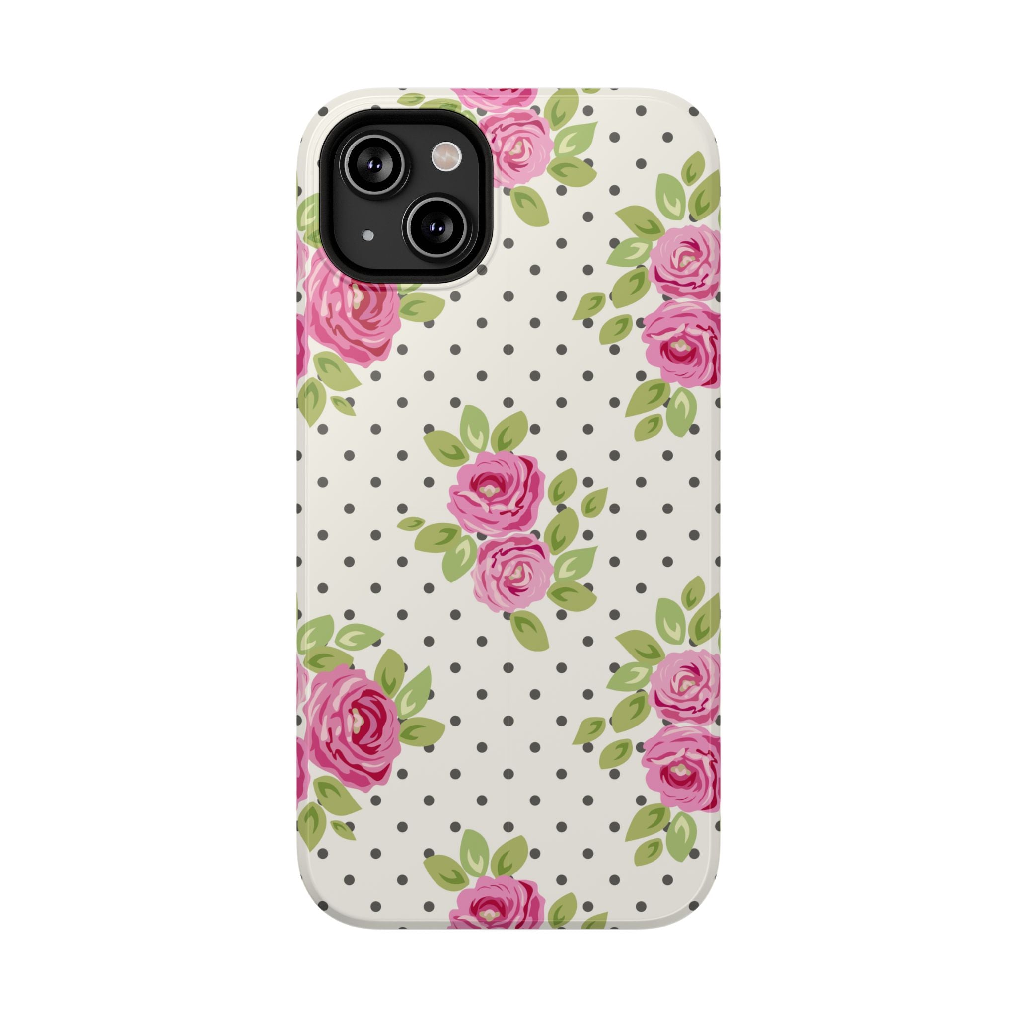 Customizable: Floral Polka Dot Phone Case