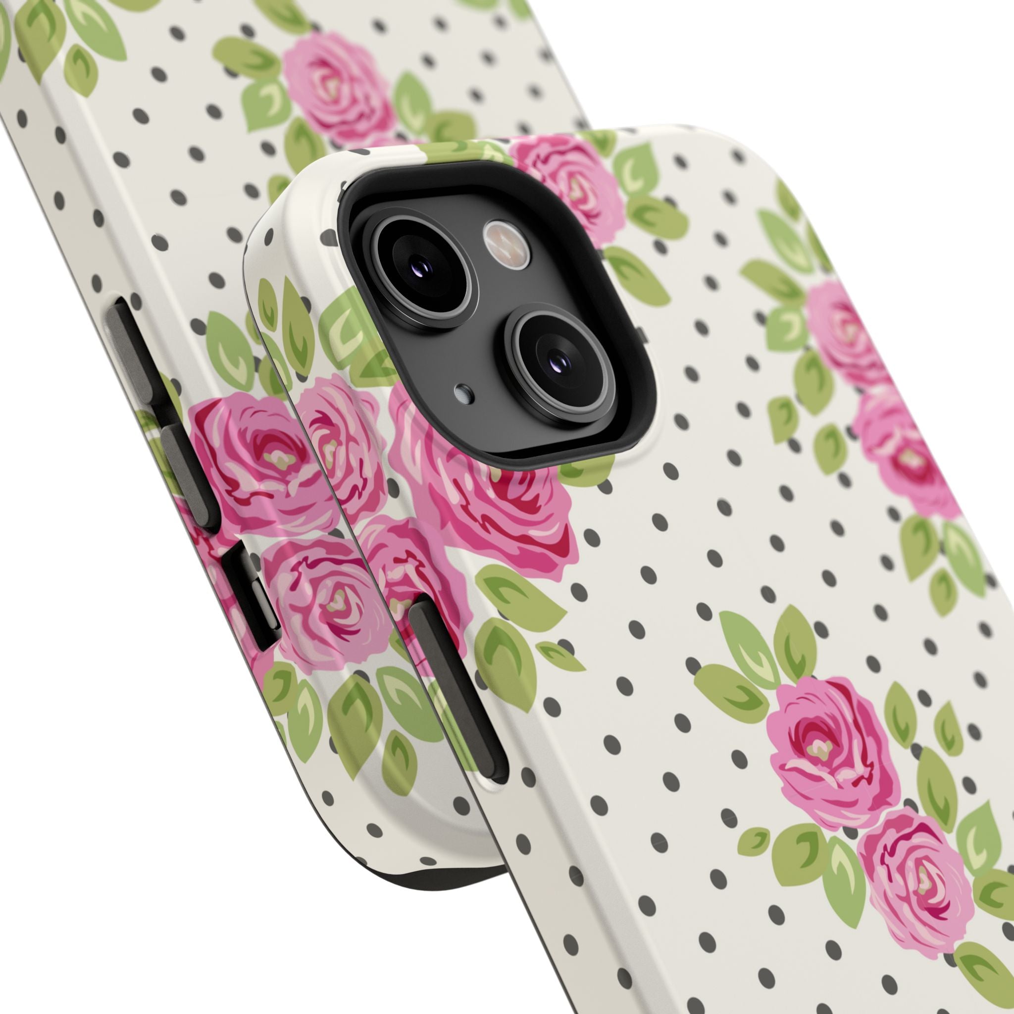 Customizable: Floral Polka Dot Phone Case