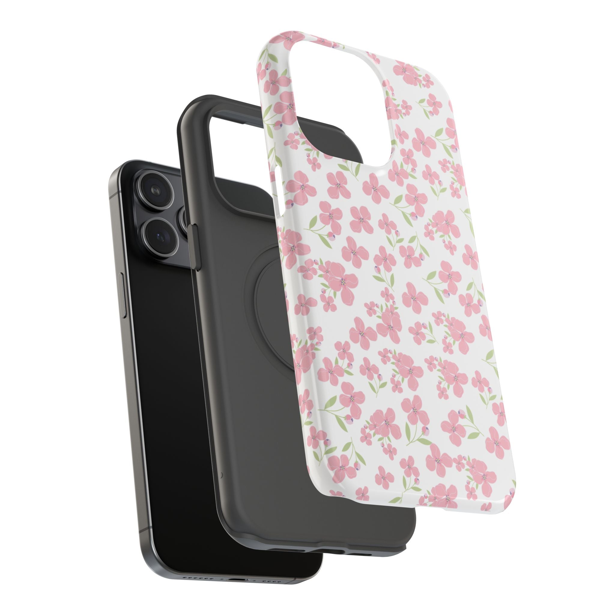 Customizable: Floral Impact-Resistant Phone Case