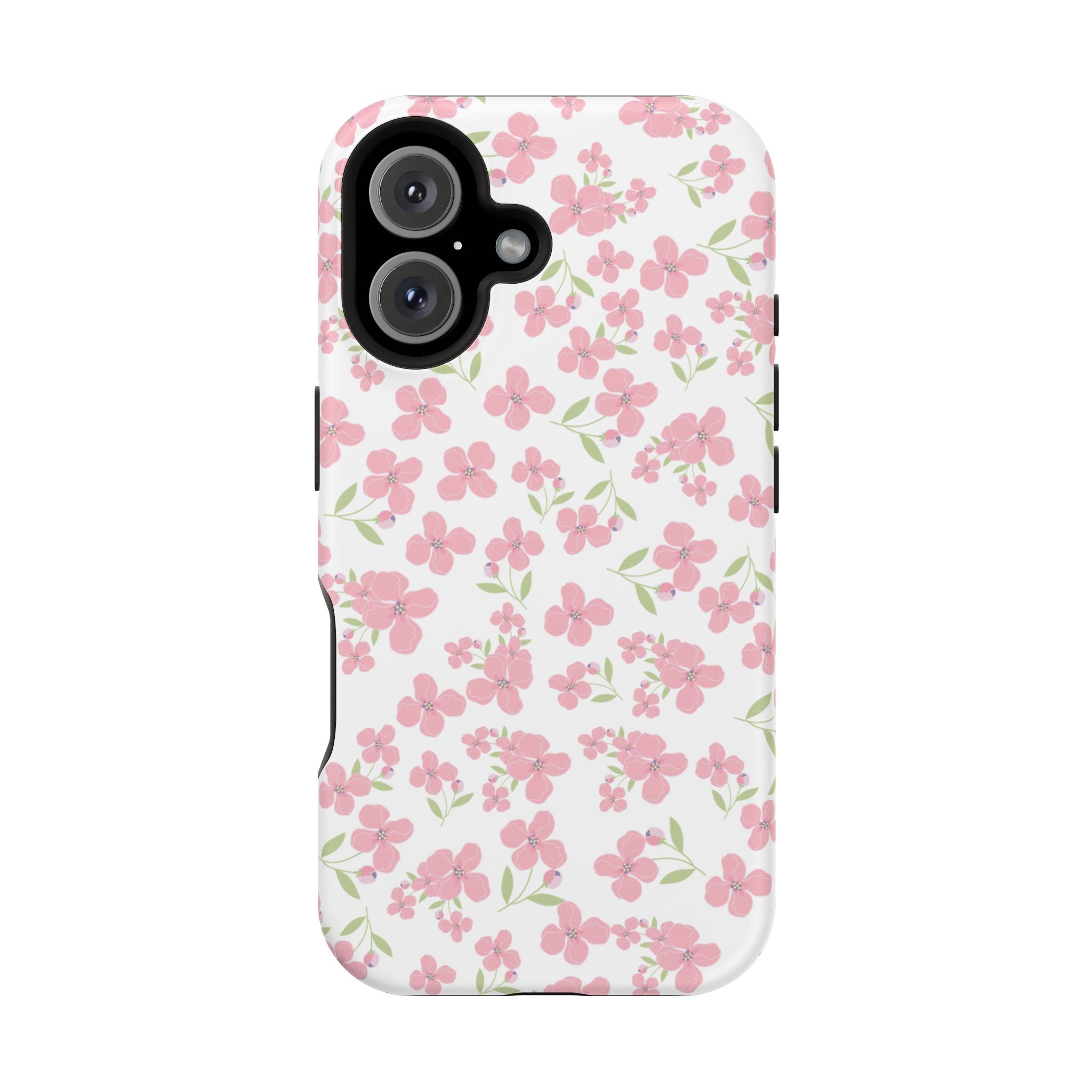 Customizable: Floral Impact-Resistant Phone Case