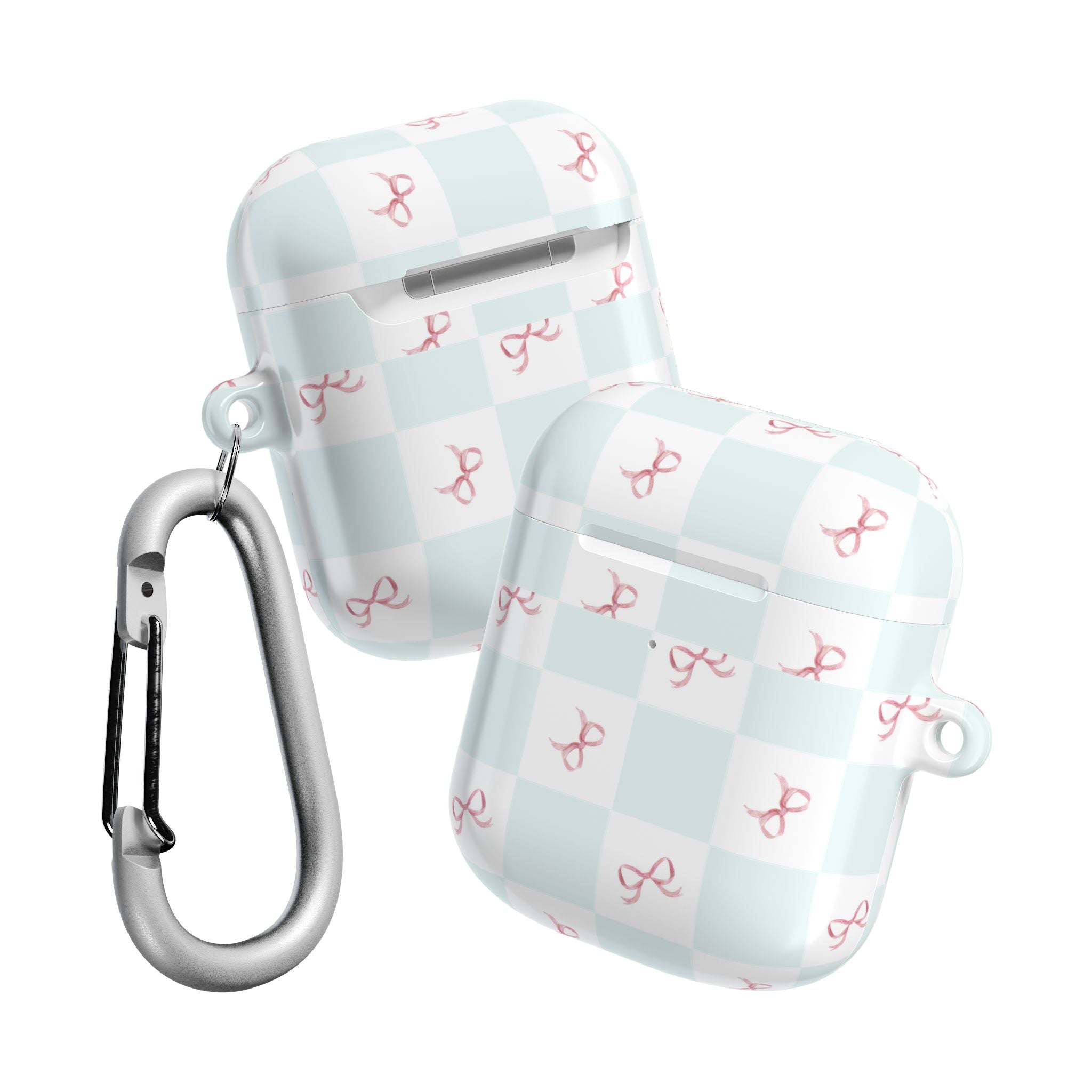Customizable: Chic AirPod Case with Pink Ribbon Design, Trendy AirPod Case