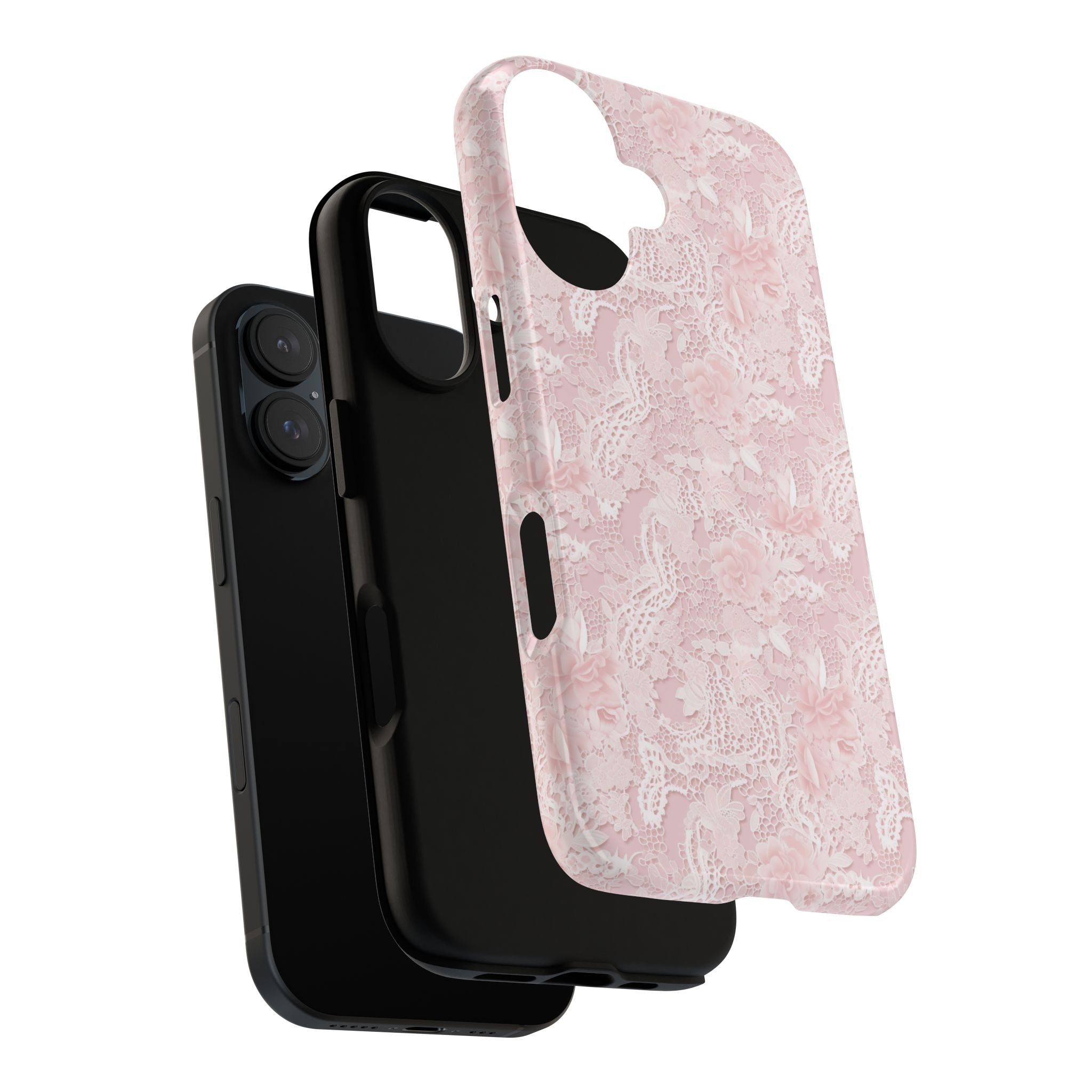 Customizable: Pink Floral Phone Case, Stylish Tough Cases, Unique Gift for Her, Cute Phone Accessories, Floral Tech Cover