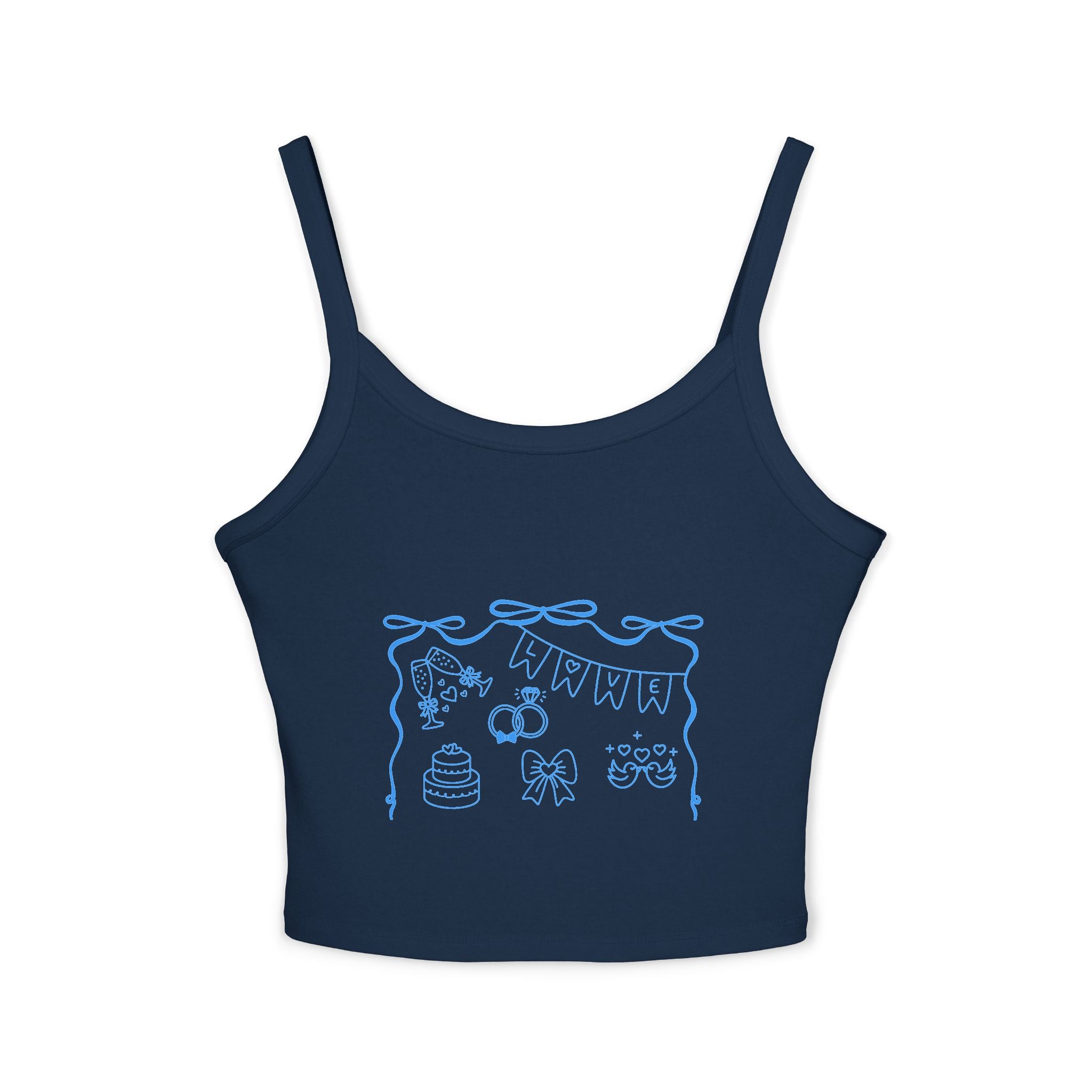 Customizable Women's Bachelorette/Bride Spaghetti Strap Tank Top