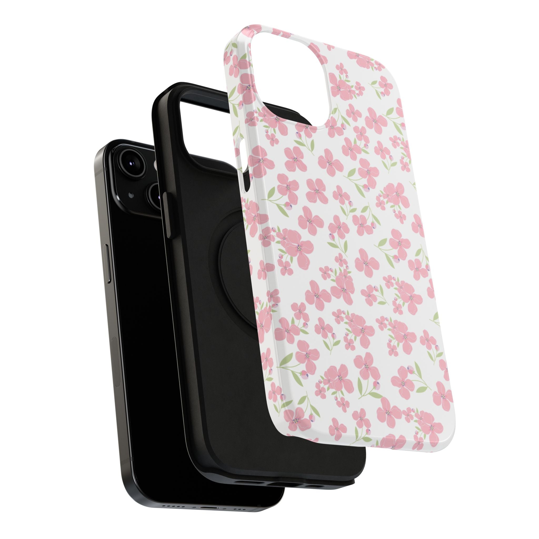 Customizable: Floral Impact-Resistant Phone Case