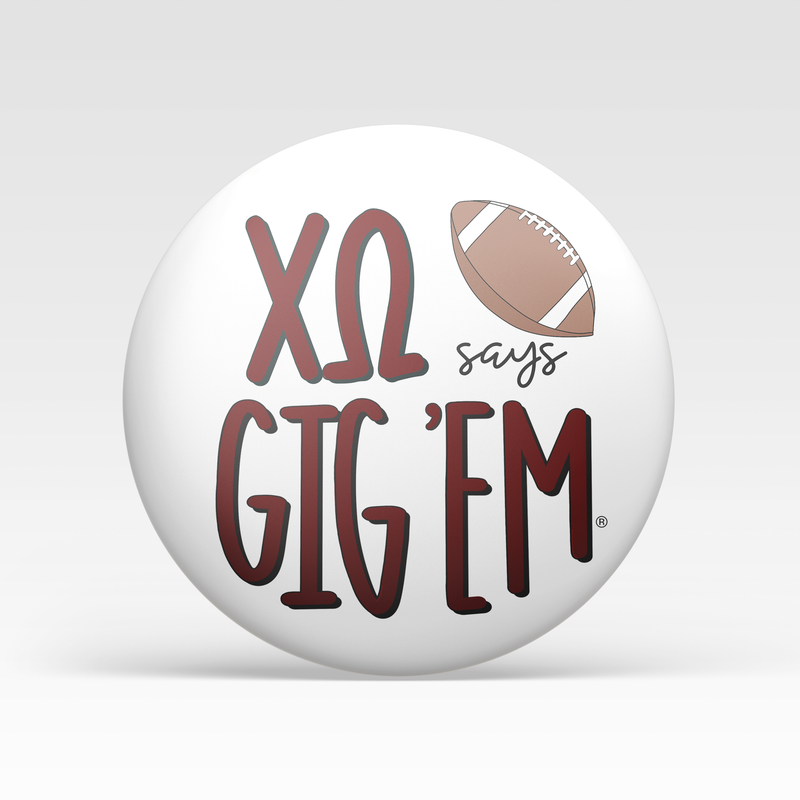 Chi Omega says Gig 'Em