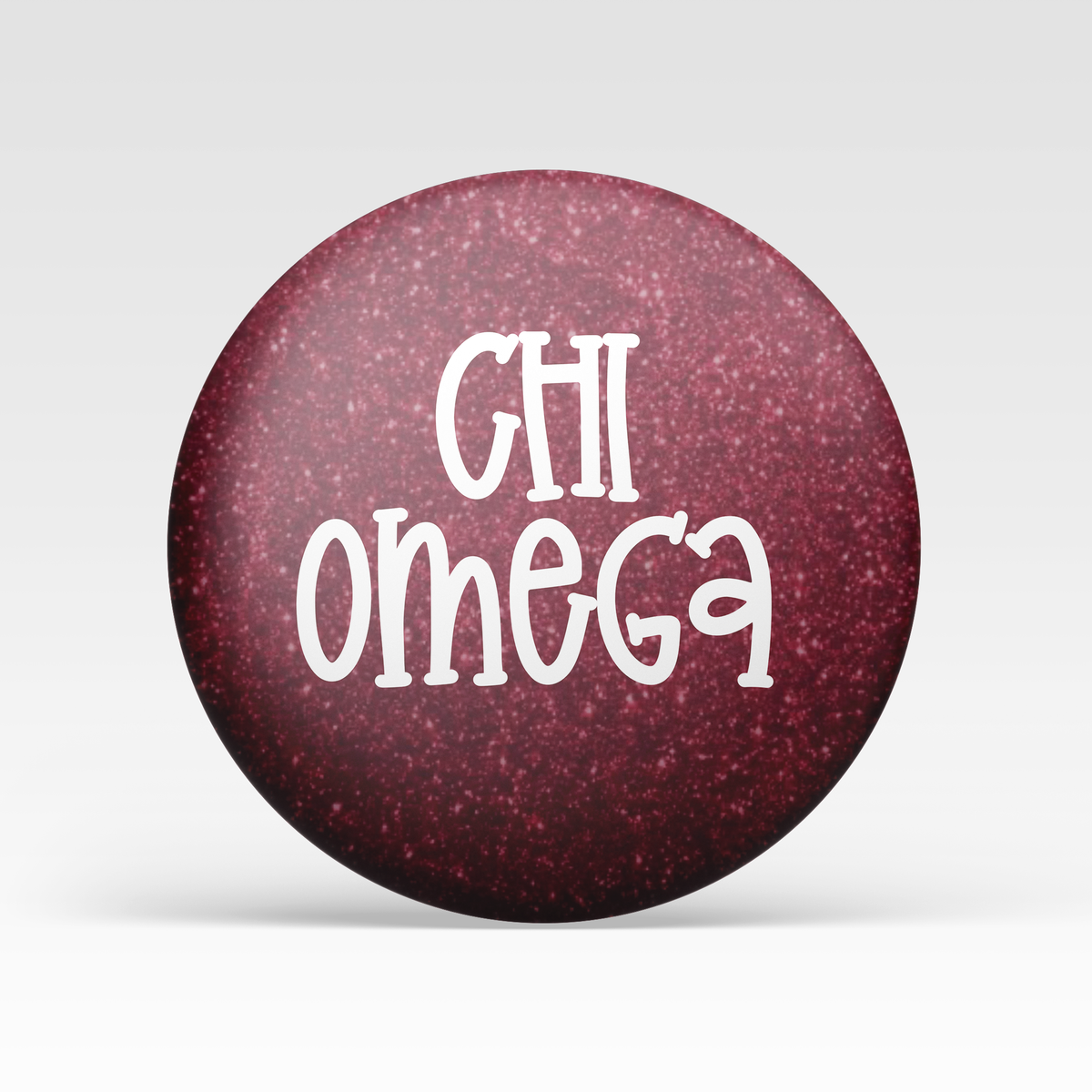 Chi Omega Maroon Glitter
