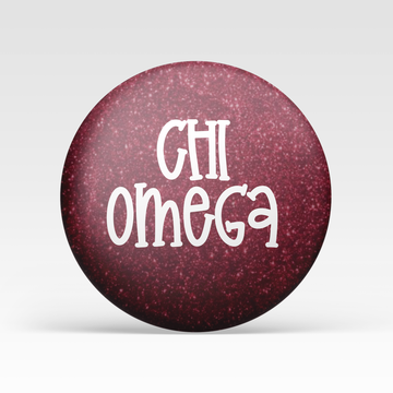 Chi Omega Maroon Glitter