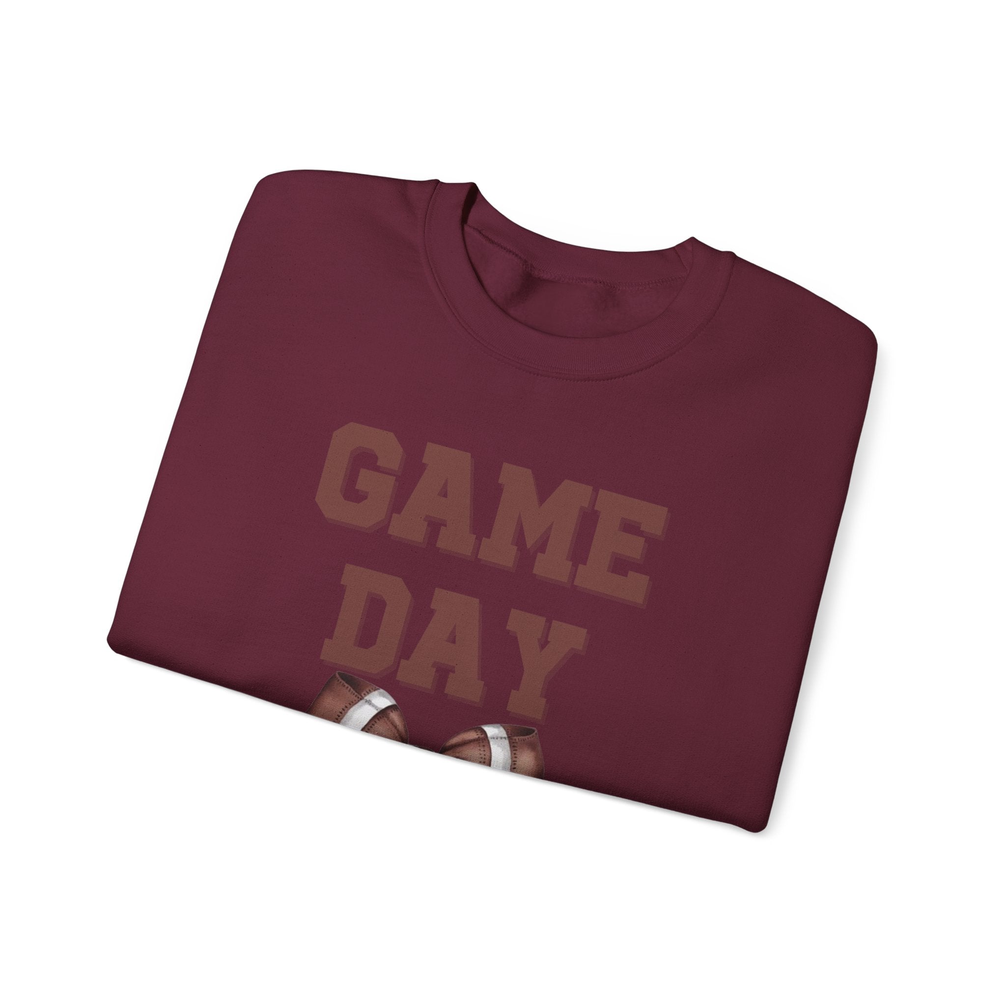 Customizable Brown Game Day Sweatshirt, Sports Apparel, Tailgate Fashion