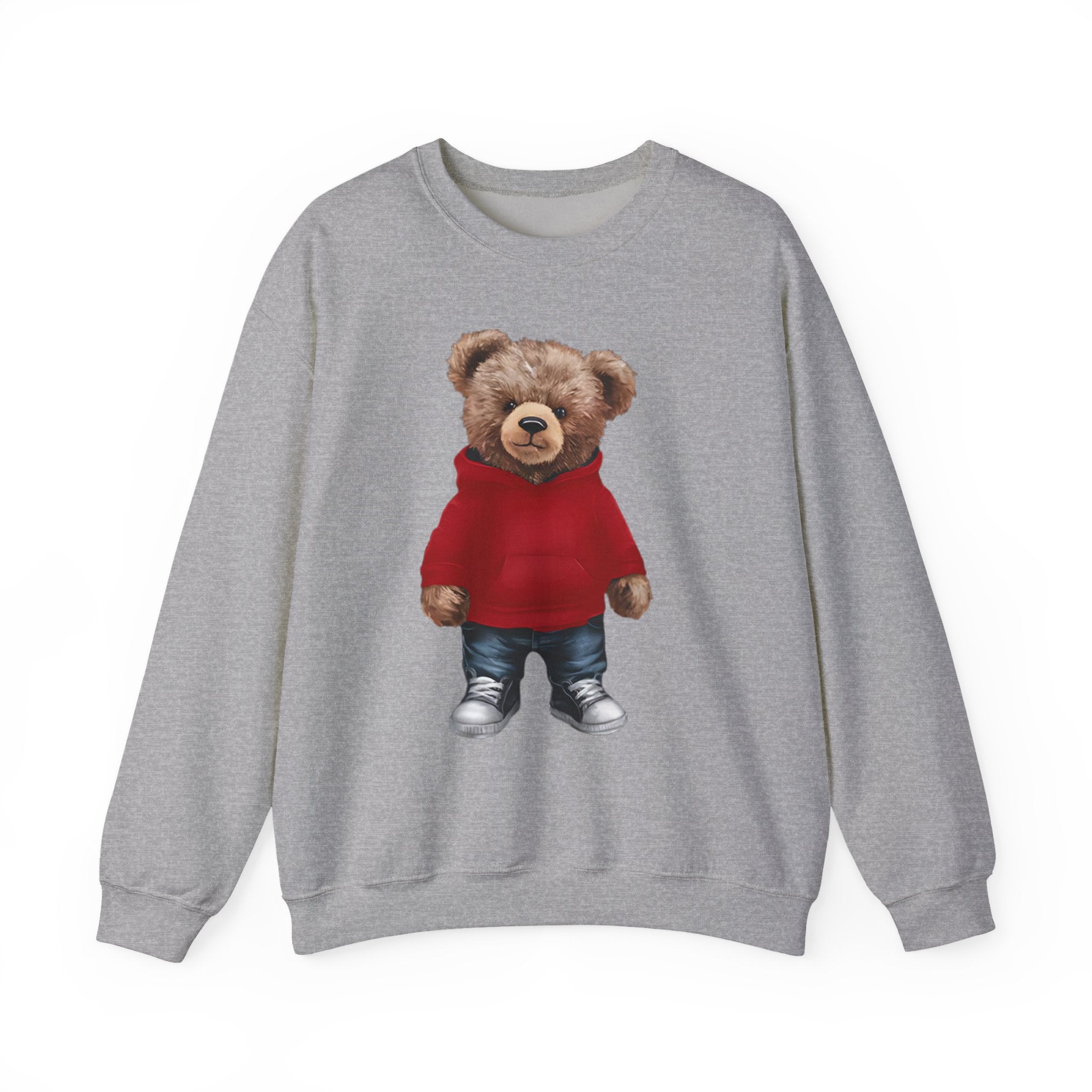 CUSTOMIZABLE: Cozy Bear Red Hoodie Sweatshirt Crewneck