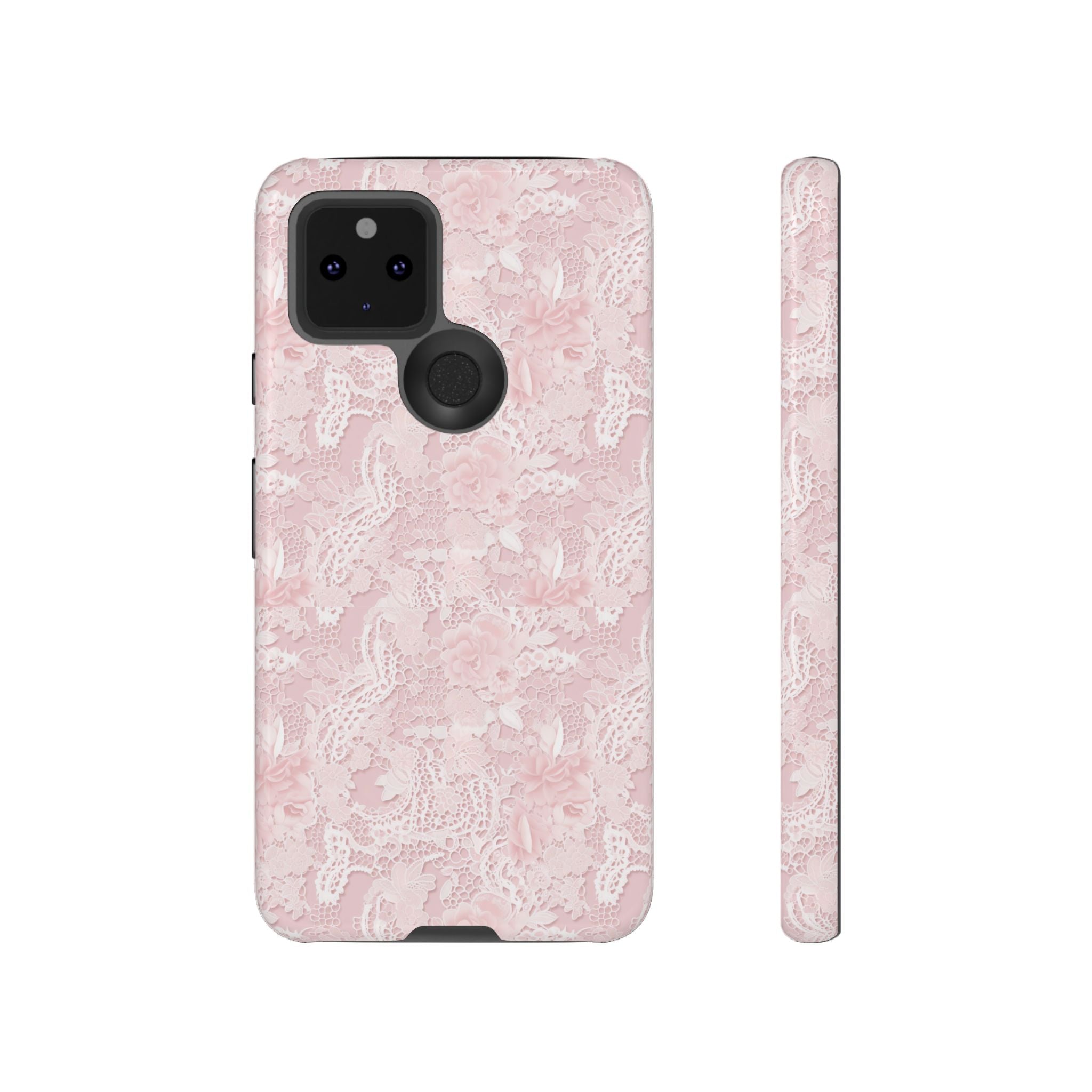 Customizable: Pink Floral Phone Case, Stylish Tough Cases, Unique Gift for Her, Cute Phone Accessories, Floral Tech Cover