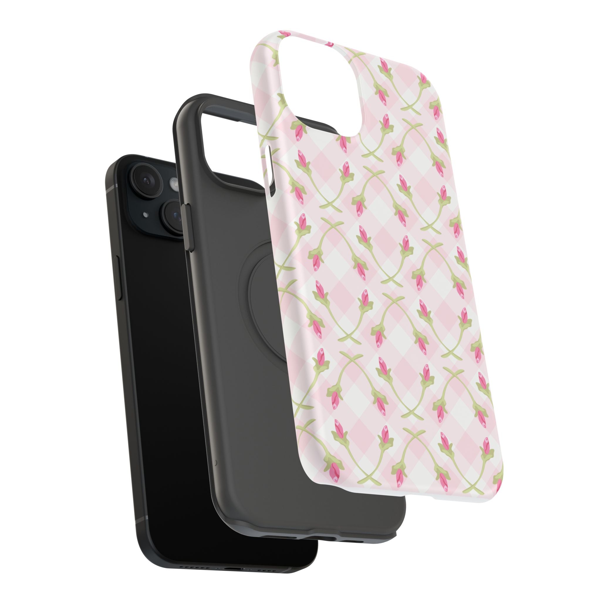 Customizable: Floral Impact-Resistant Phone Case