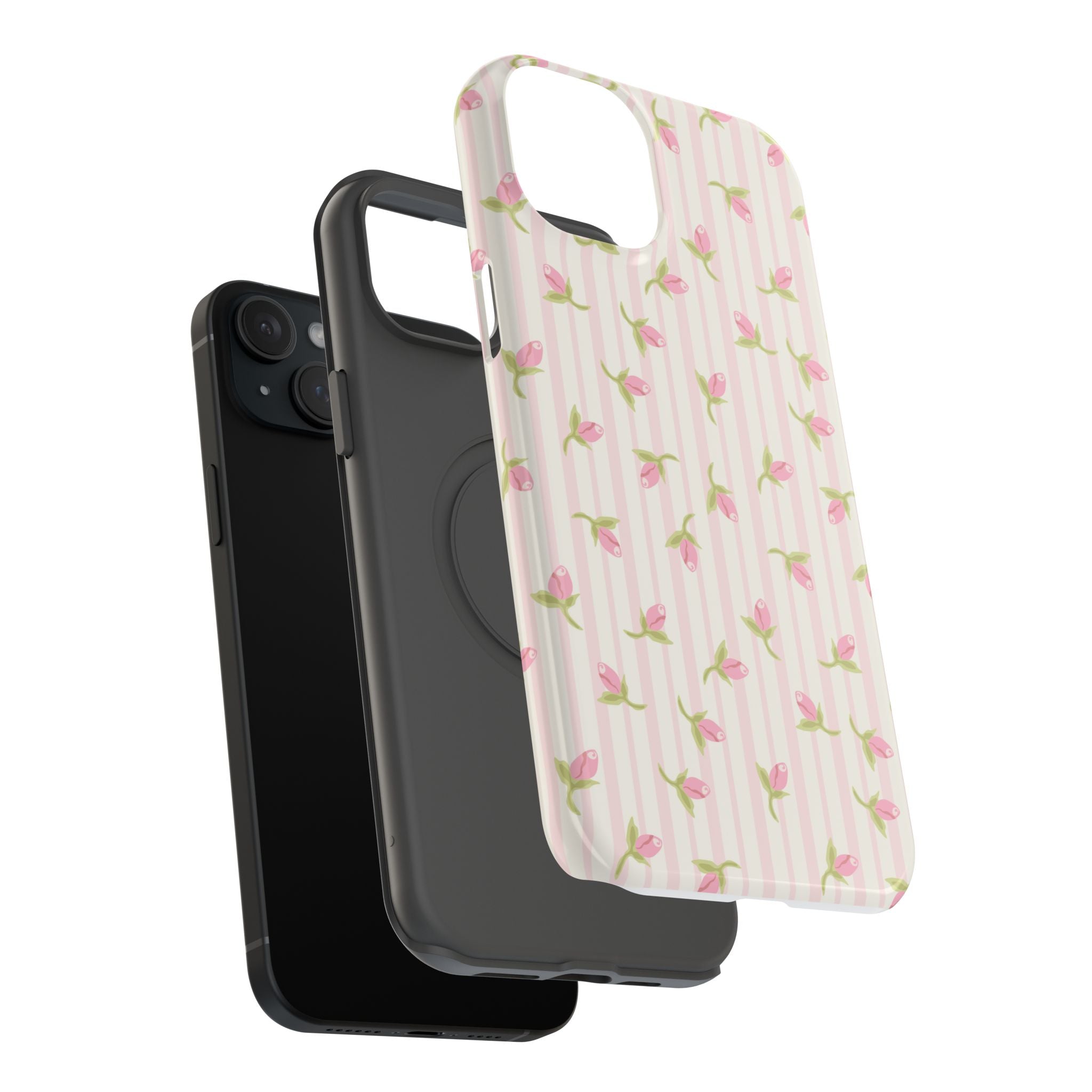 Customizable: Floral Impact-Resistant Phone Case