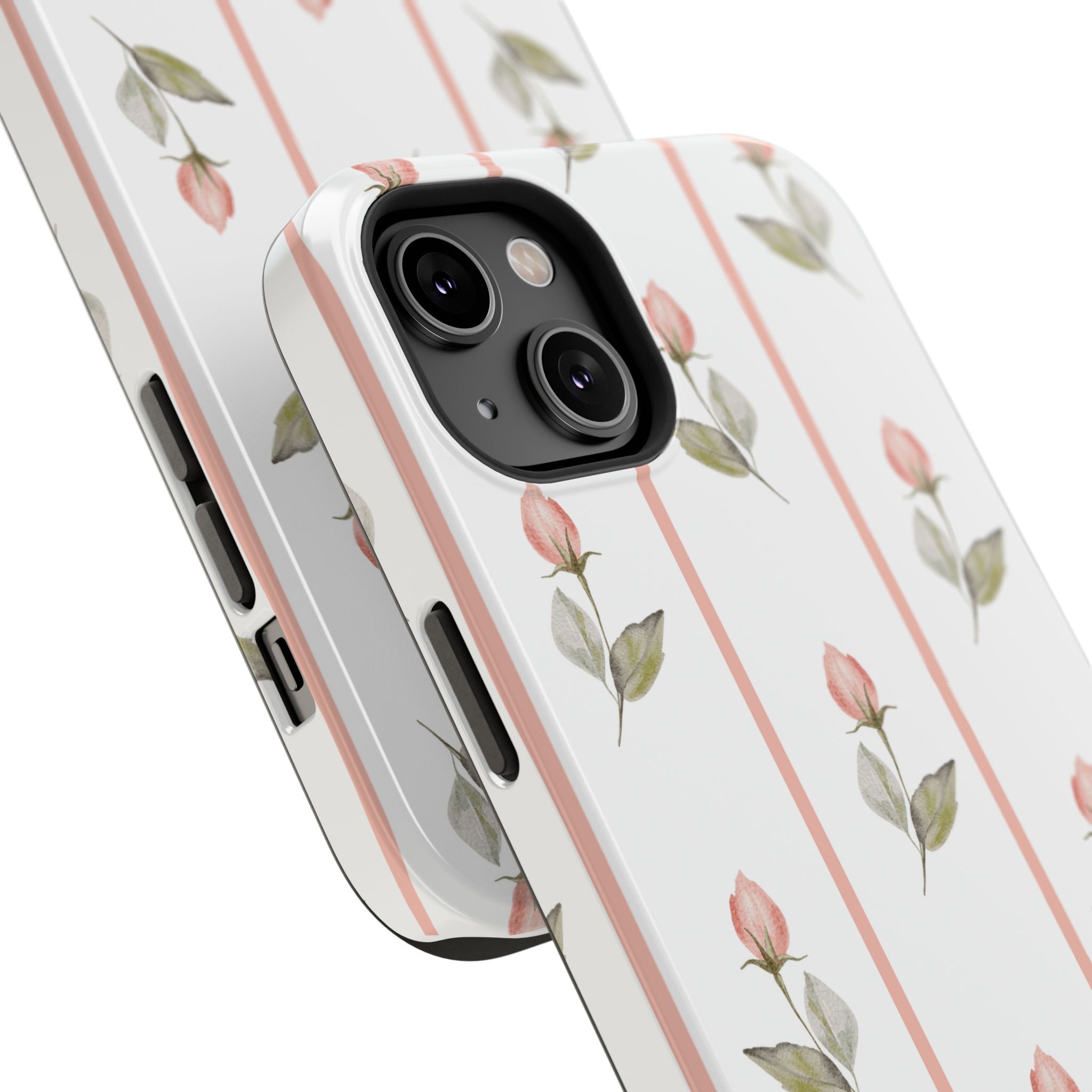 Customizable: Floral Impact-Resistant Phone Case, Chic Phone Cover