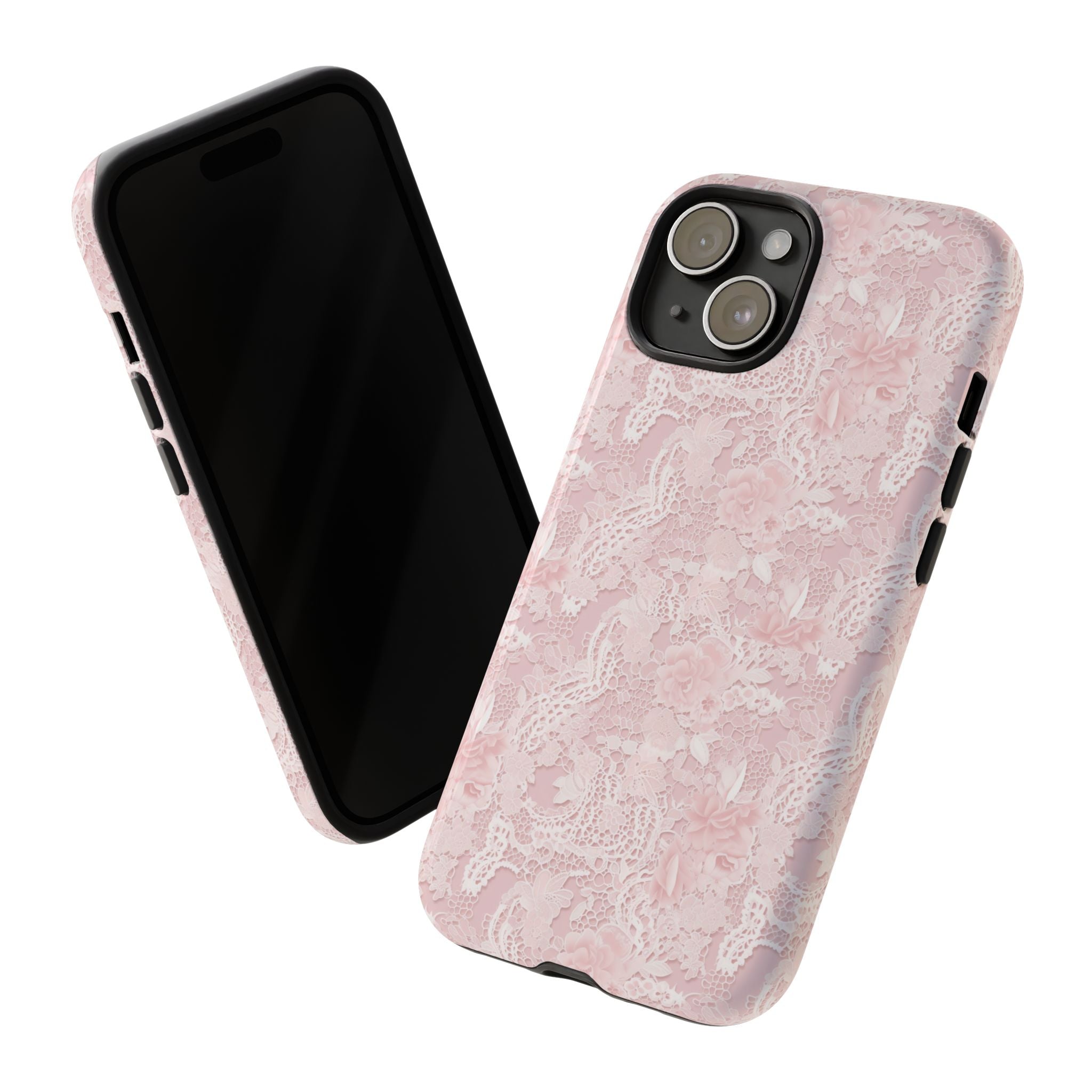 Customizable: Pink Floral Phone Case, Stylish Tough Cases, Unique Gift for Her, Cute Phone Accessories, Floral Tech Cover