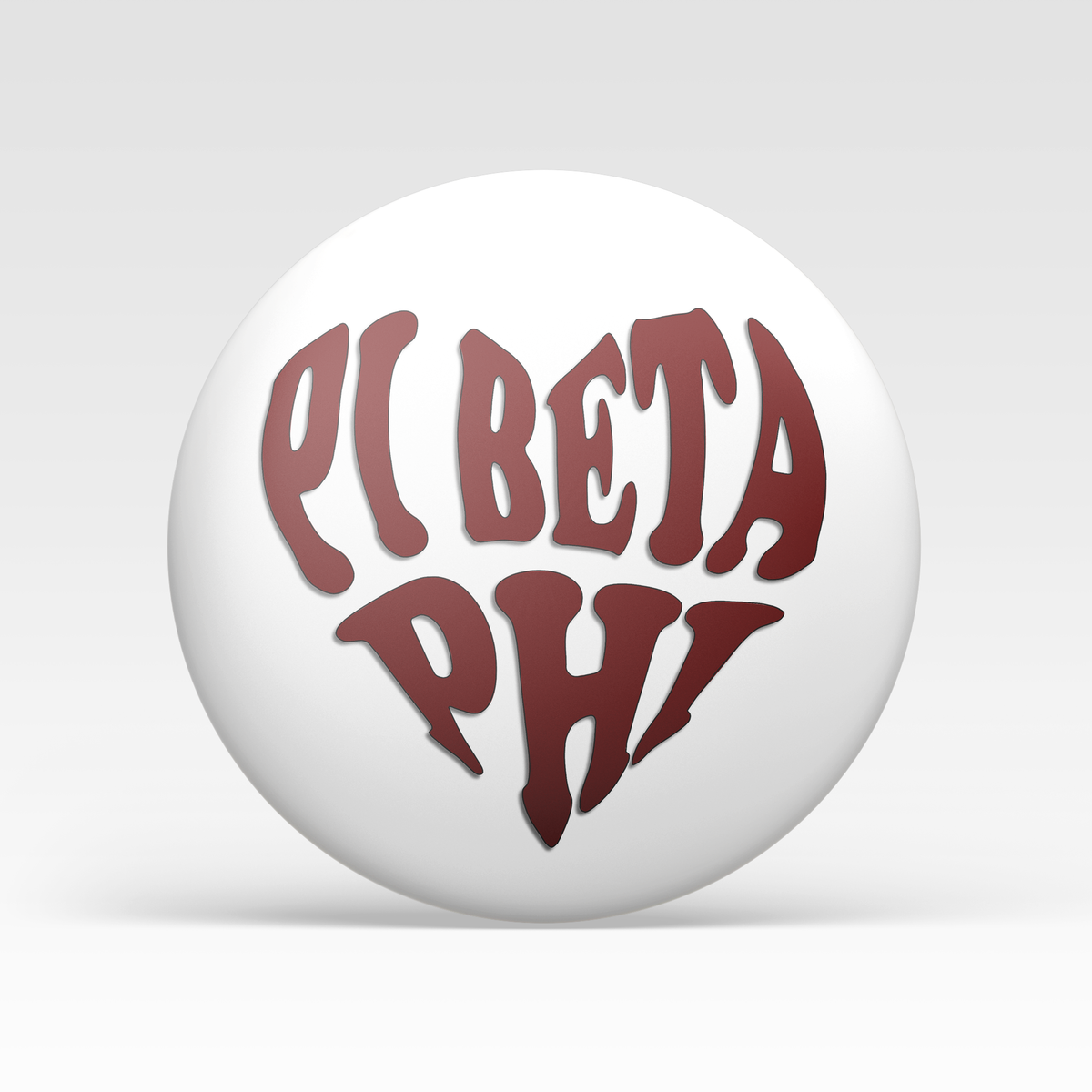 Pi Beta Phi Heart - Maroon